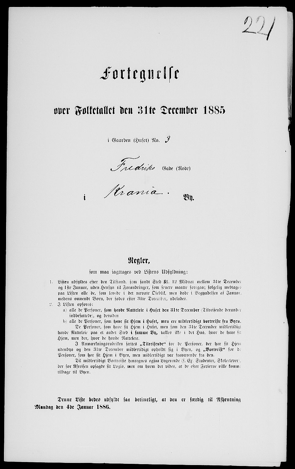 RA, 1885 census for 0301 Kristiania, 1885, p. 2133