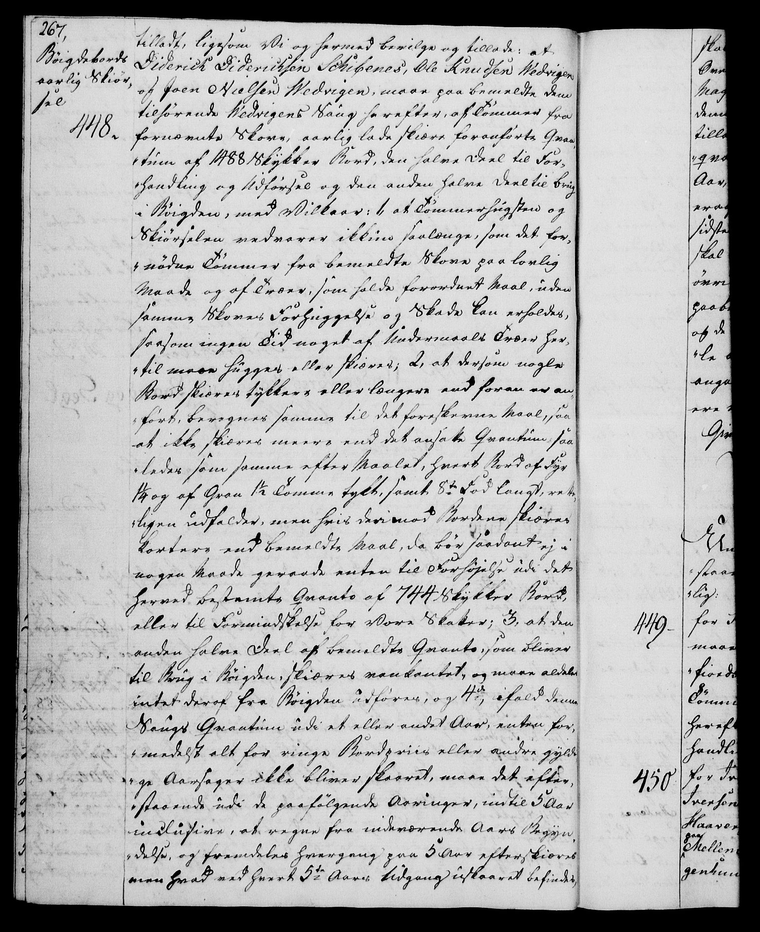 Rentekammeret, Kammerkanselliet, AV/RA-EA-3111/G/Gg/Gga/L0015: Norsk ekspedisjonsprotokoll med register (merket RK 53.15), 1790-1791, p. 267