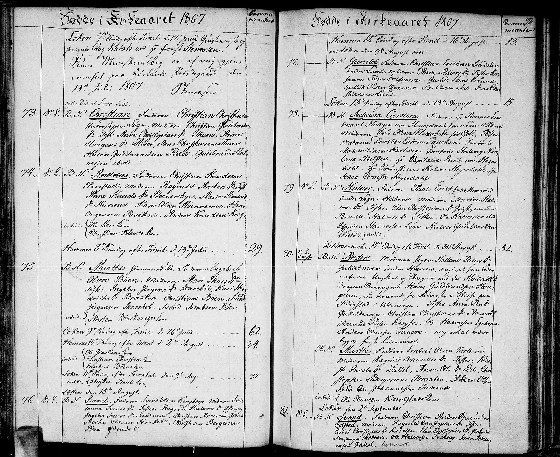 Høland prestekontor Kirkebøker, AV/SAO-A-10346a/F/Fa/L0006: Parish register (official) no. I 6, 1794-1814, p. 98