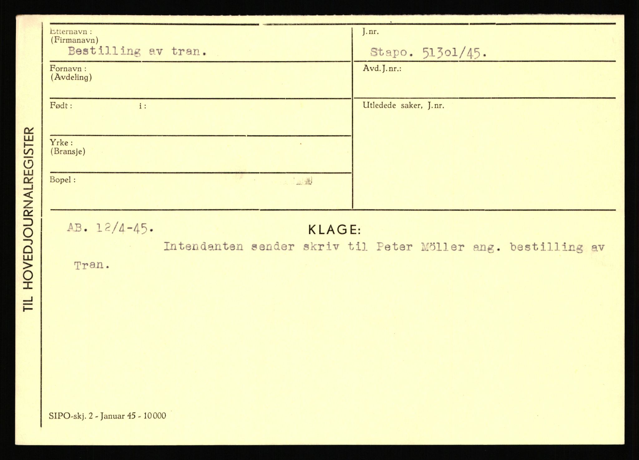 Statspolitiet - Hovedkontoret / Osloavdelingen, AV/RA-S-1329/C/Ca/L0002: Arneberg - Brand, 1943-1945, p. 3163