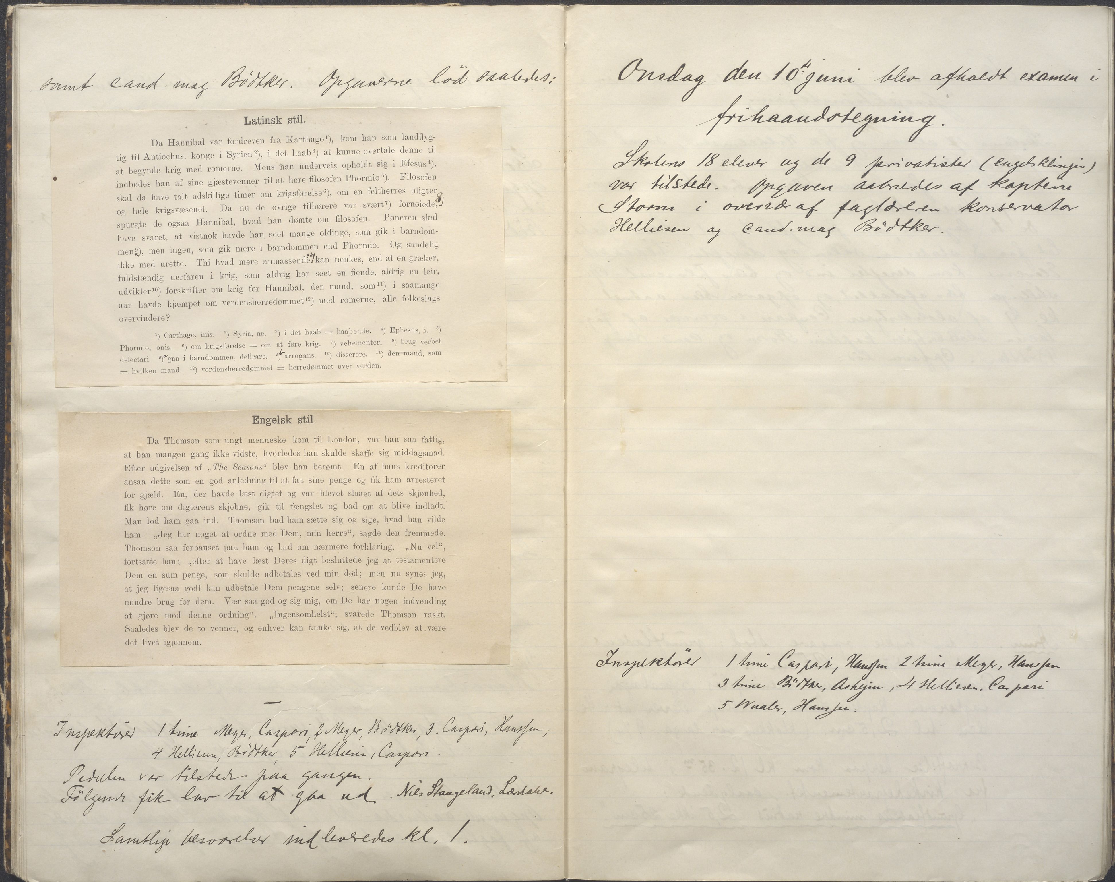 PA-0428, Storms skole, BYST/A-1479/G/Gb/L0002: Eksamensprotokoll 4. klasse, 1895-1908