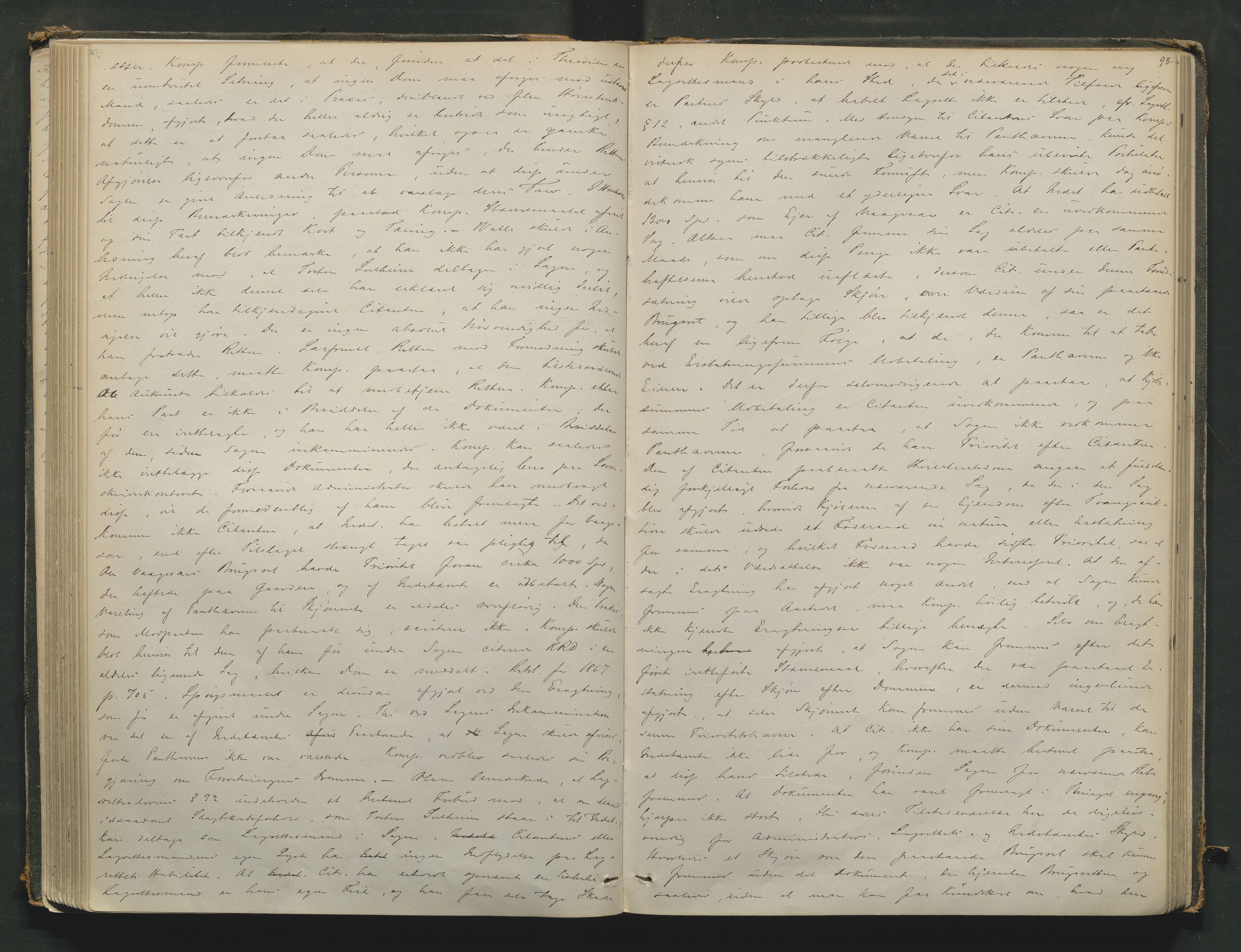 Nord-Gudbrandsdal tingrett, AV/SAH-TING-002/G/Gc/Gcb/L0003: Ekstrarettsprotokoll for åstedssaker, 1867-1876, p. 97b-98a