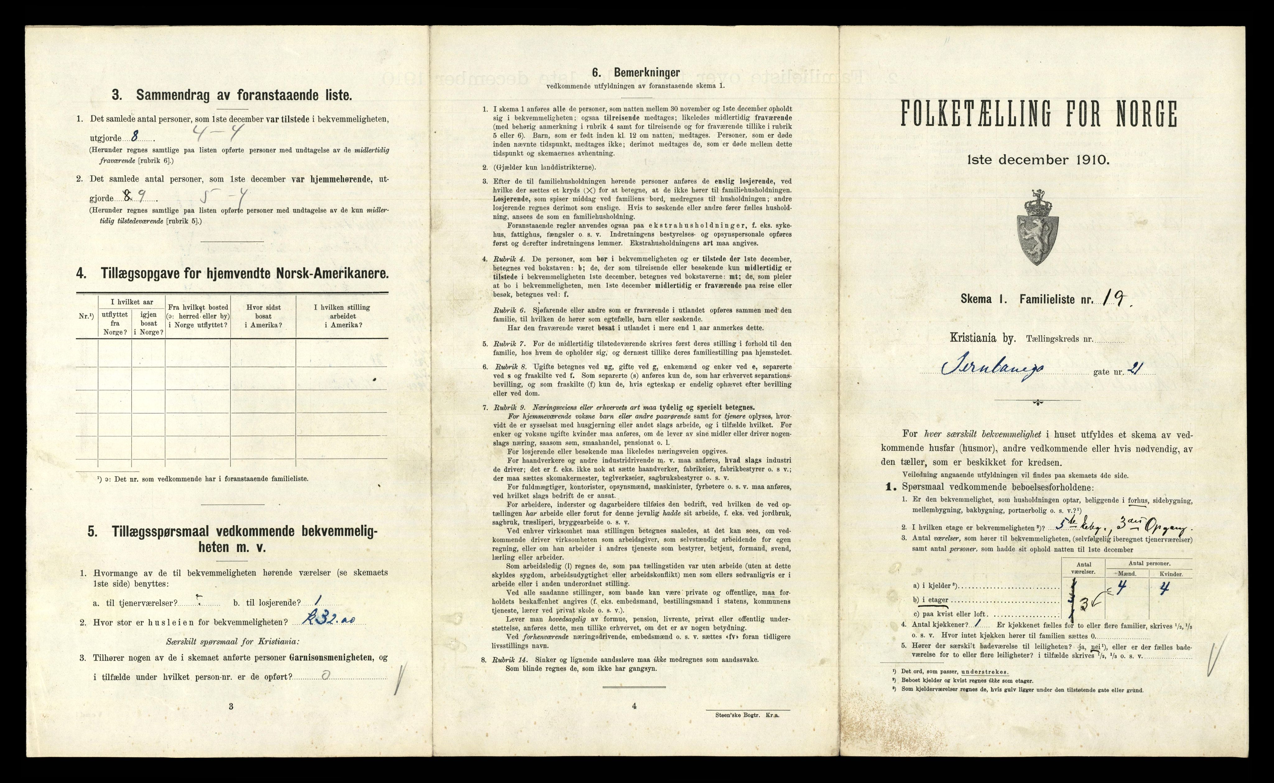 RA, 1910 census for Kristiania, 1910, p. 45857