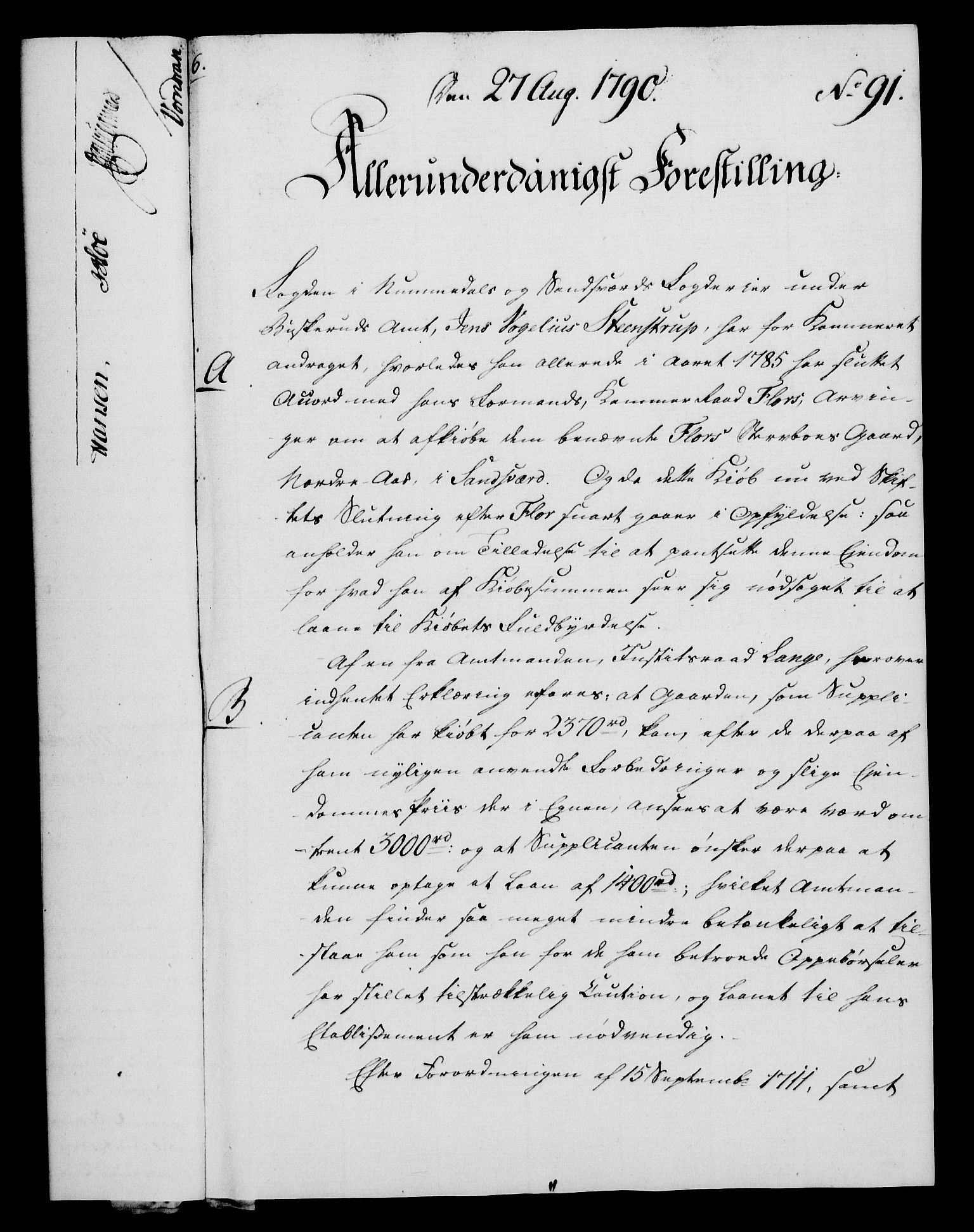 Rentekammeret, Kammerkanselliet, RA/EA-3111/G/Gf/Gfa/L0072: Norsk relasjons- og resolusjonsprotokoll (merket RK 52.72), 1790, p. 611