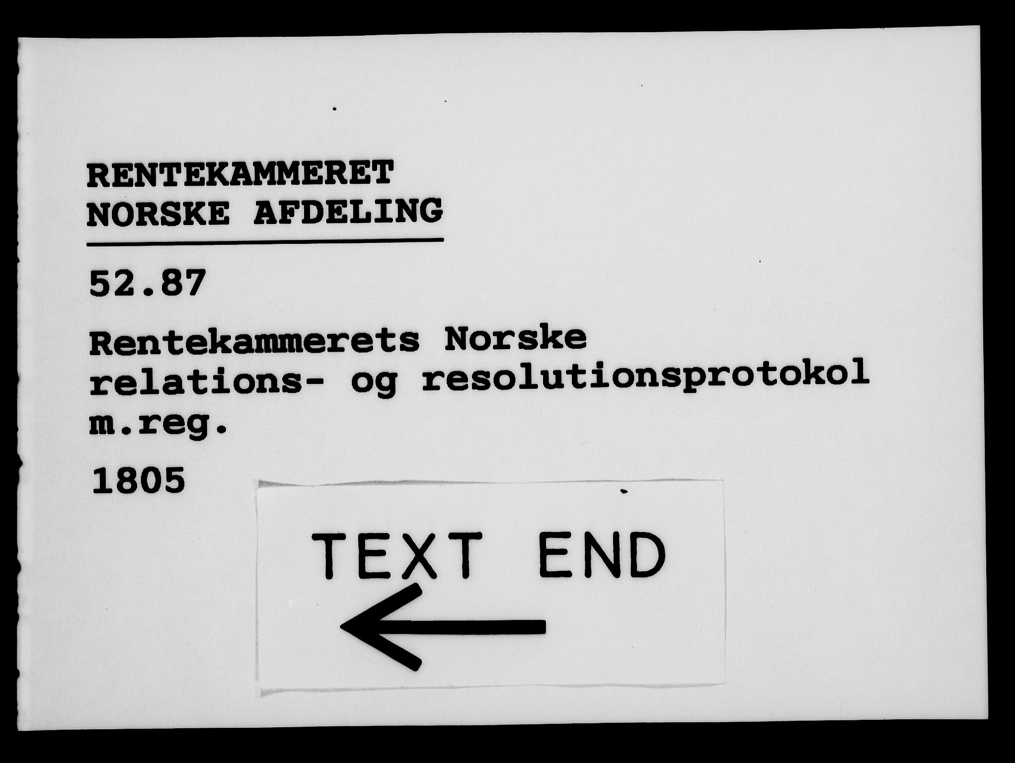 Rentekammeret, Kammerkanselliet, AV/RA-EA-3111/G/Gf/Gfa/L0087: Norsk relasjons- og resolusjonsprotokoll (merket RK 52.87), 1805, p. 676