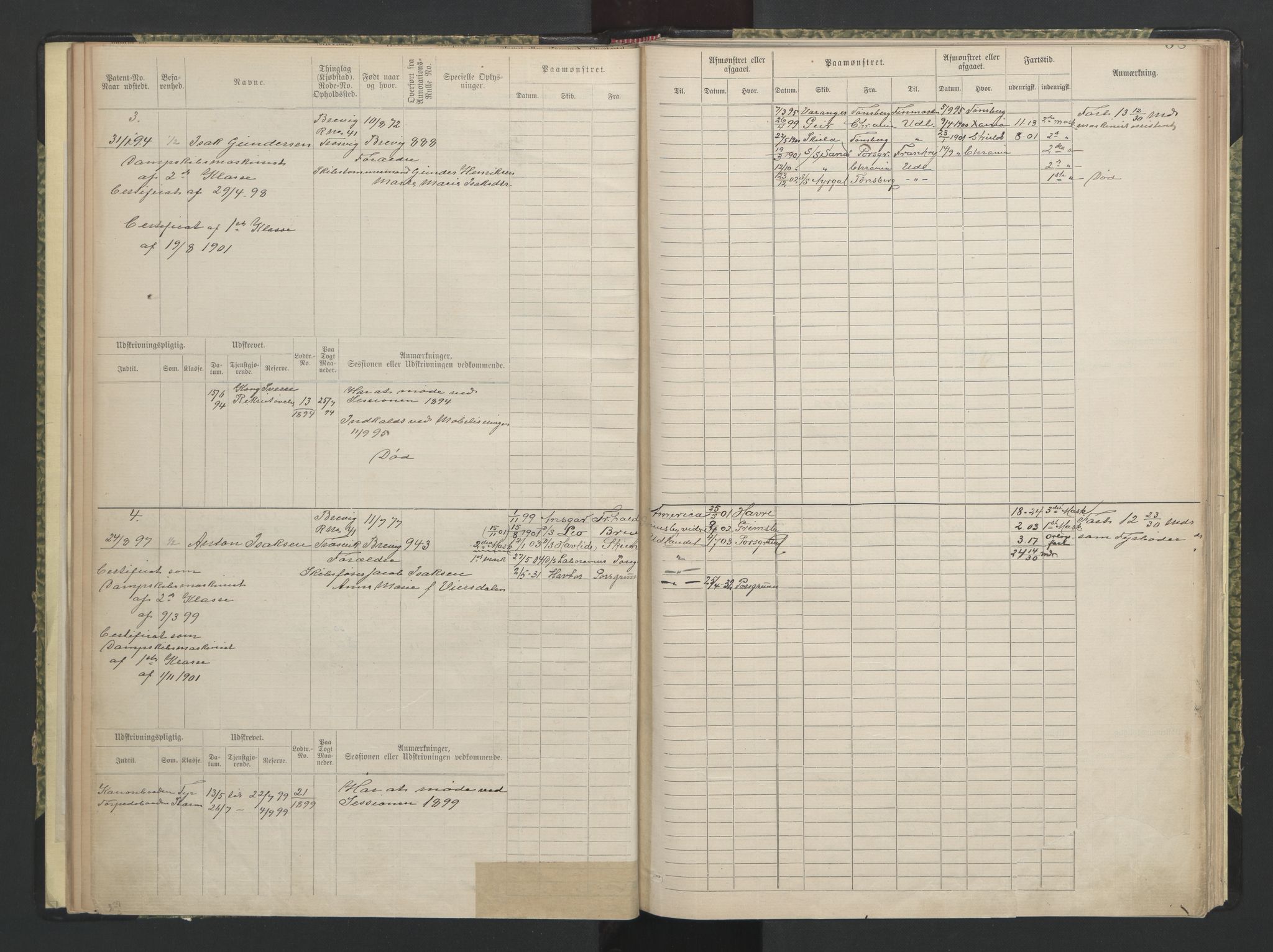 Brevik innrulleringskontor, AV/SAKO-A-833/F/Fc/L0002: Diverse ruller, 1860-1948, p. 58