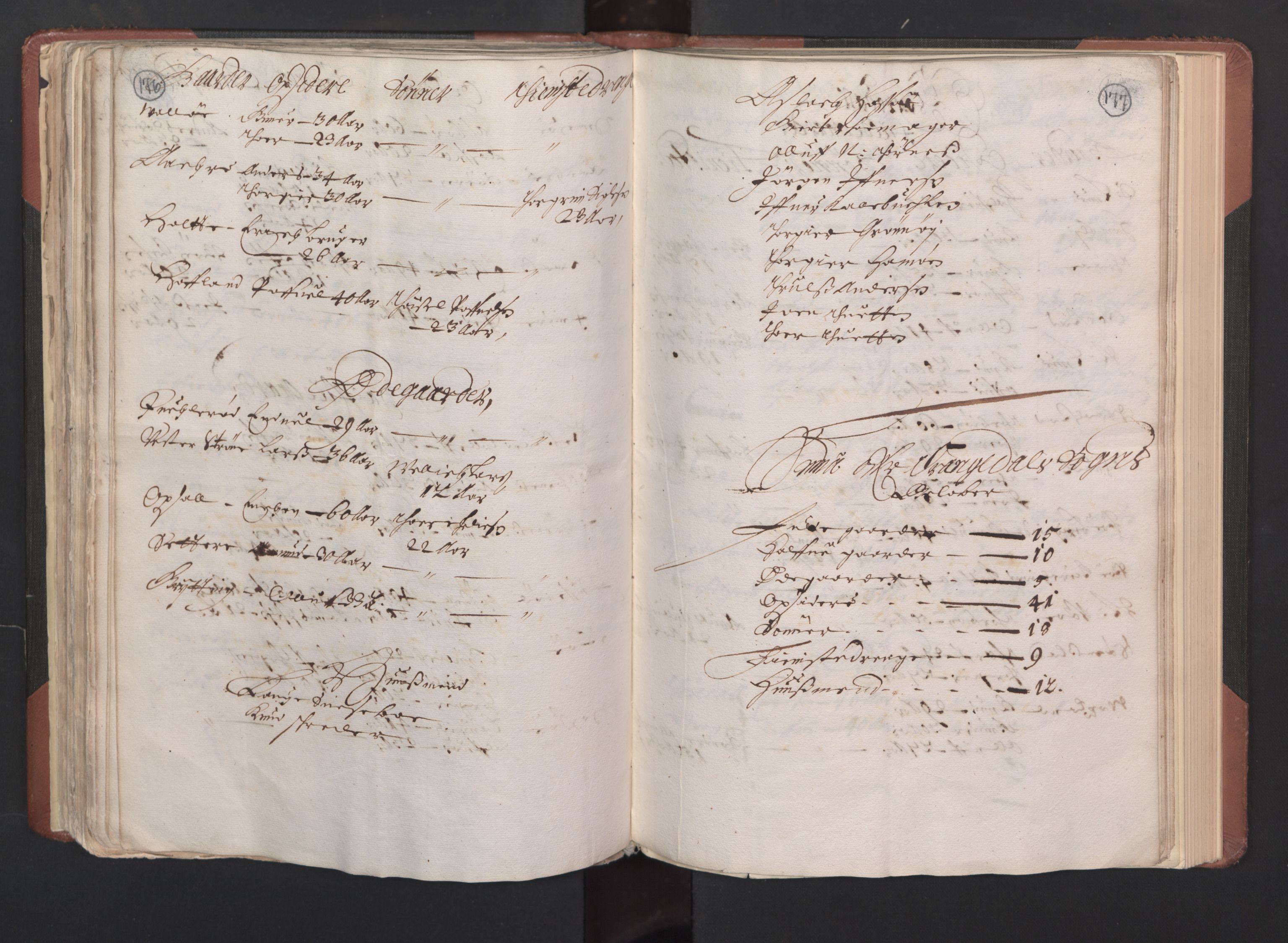 RA, Bailiff's Census 1664-1666, no. 6: Øvre and Nedre Telemark fogderi and Bamble fogderi , 1664, p. 176-177