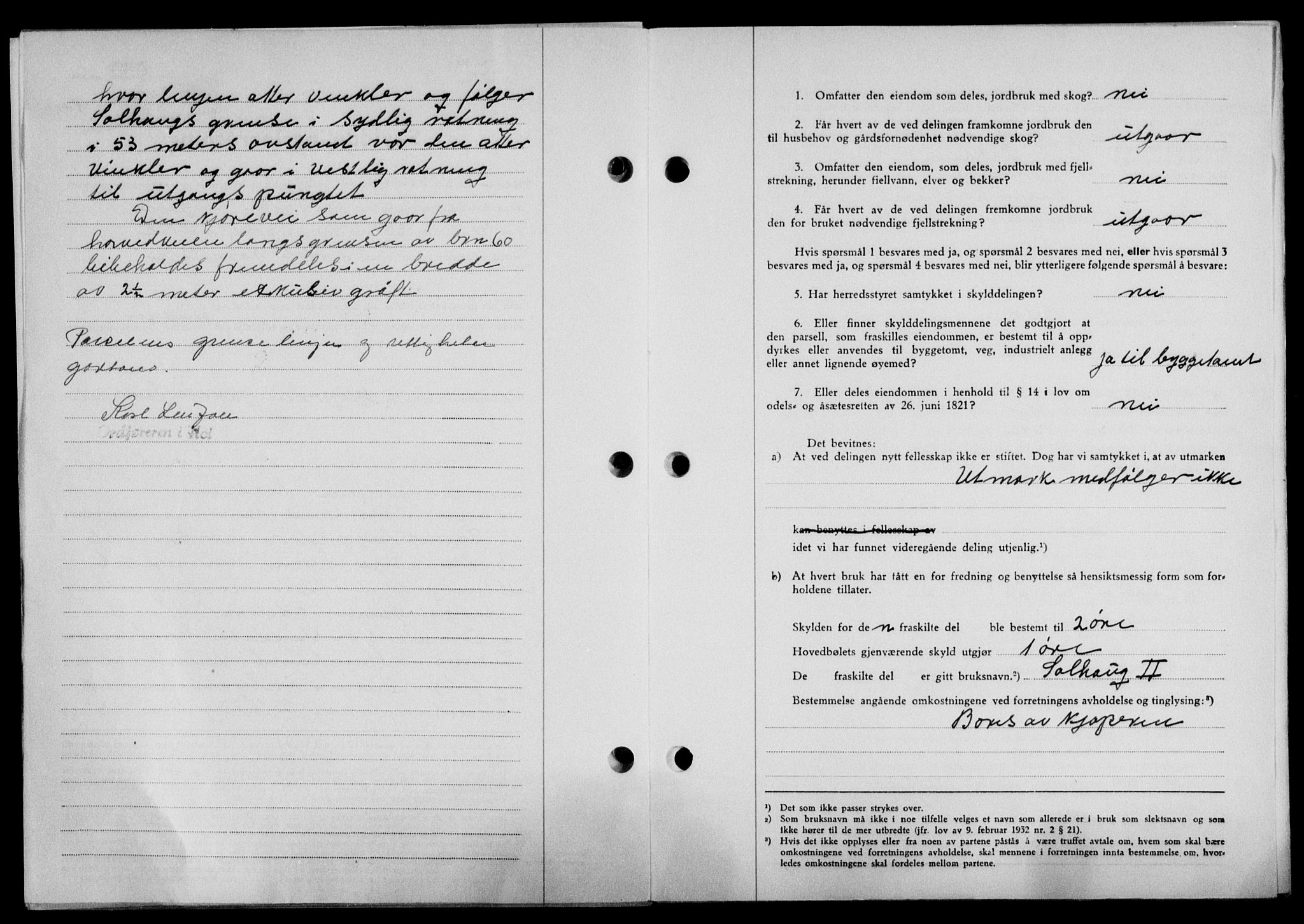 Lofoten sorenskriveri, SAT/A-0017/1/2/2C/L0023a: Mortgage book no. 23a, 1950-1950, Diary no: : 1048/1950