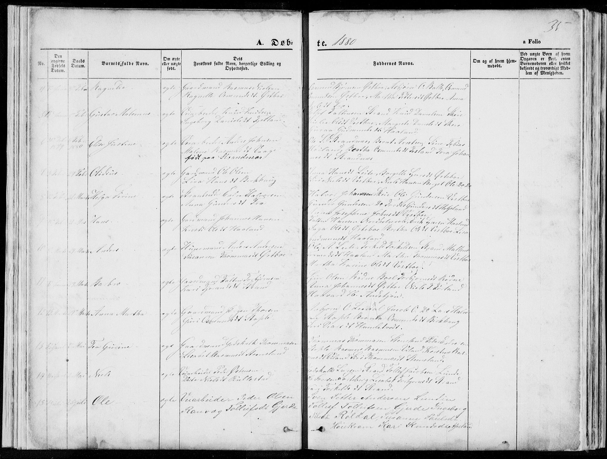 Vikedal sokneprestkontor, AV/SAST-A-101840/01/V: Parish register (copy) no. B 10, 1864-1926, p. 35