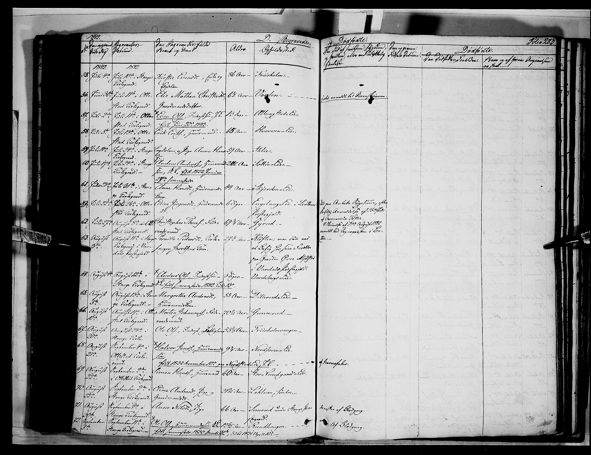 Stange prestekontor, AV/SAH-PREST-002/K/L0010: Parish register (official) no. 10, 1835-1845, p. 283