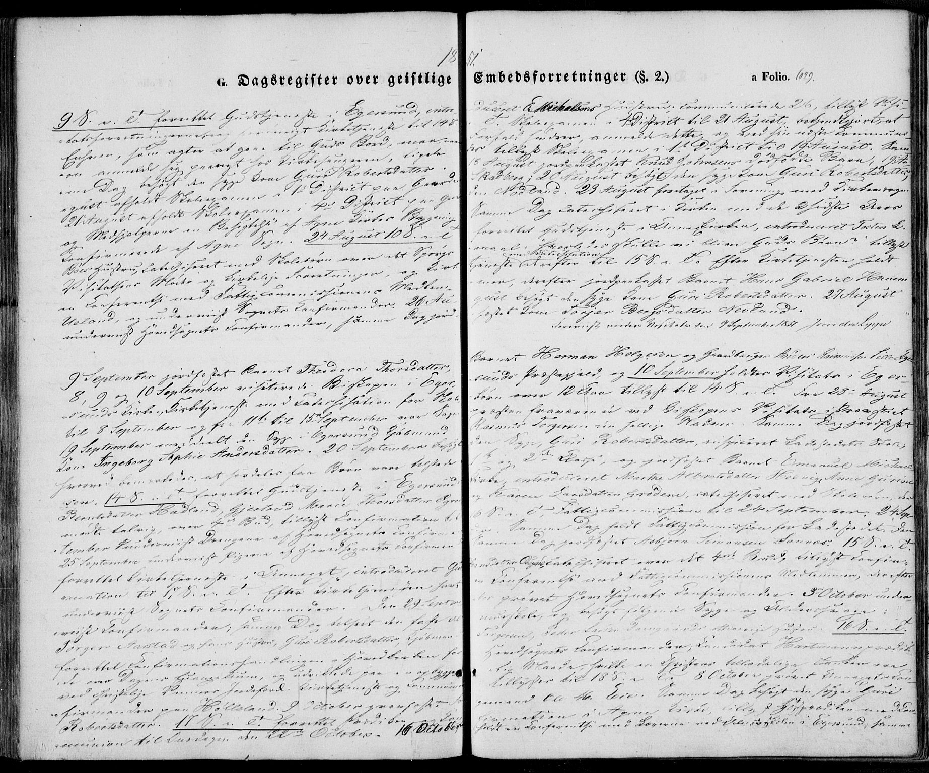 Eigersund sokneprestkontor, AV/SAST-A-101807/S08/L0013: Parish register (official) no. A 12.2, 1850-1865, p. 629