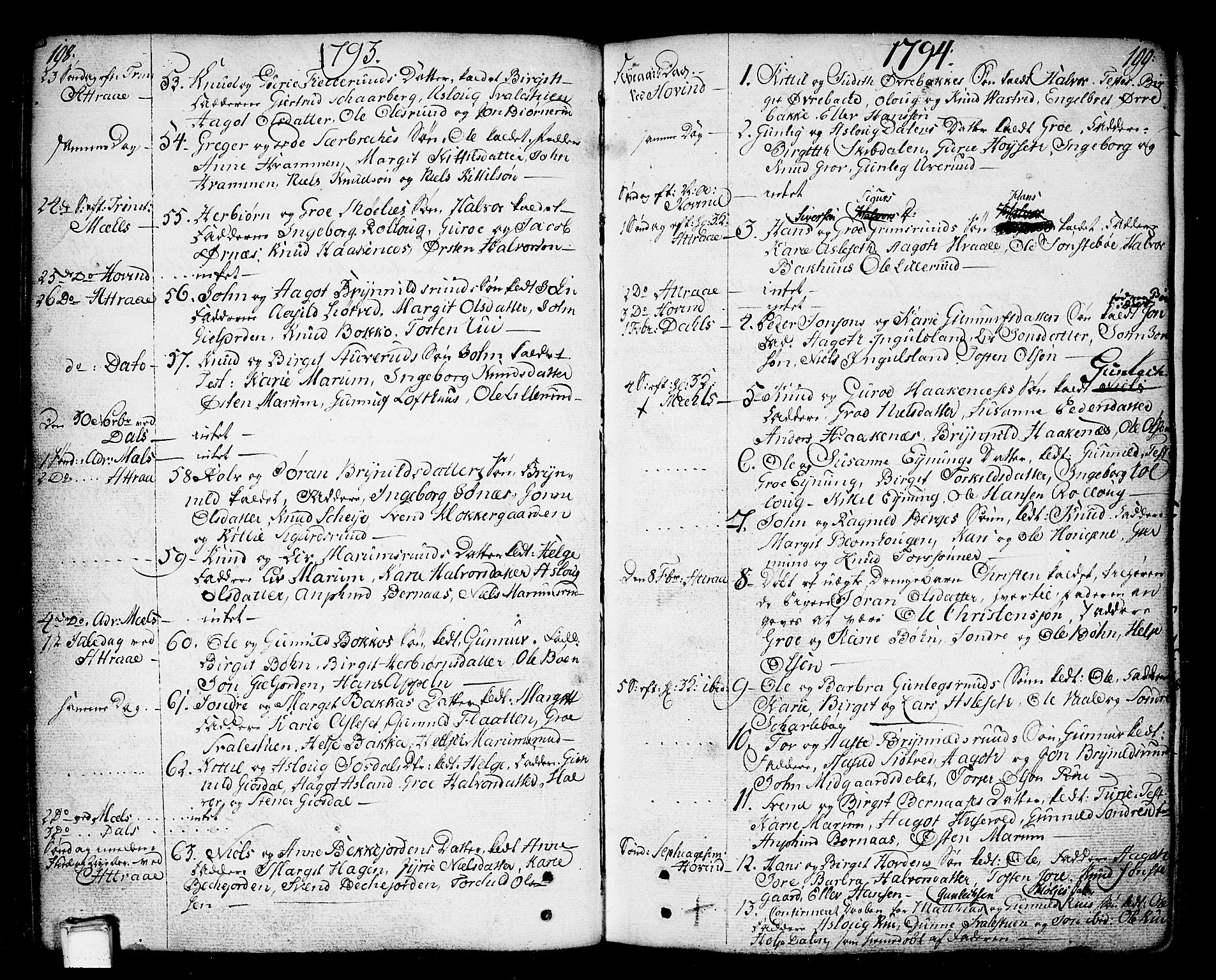 Tinn kirkebøker, SAKO/A-308/F/Fa/L0002: Parish register (official) no. I 2, 1757-1810, p. 198-199