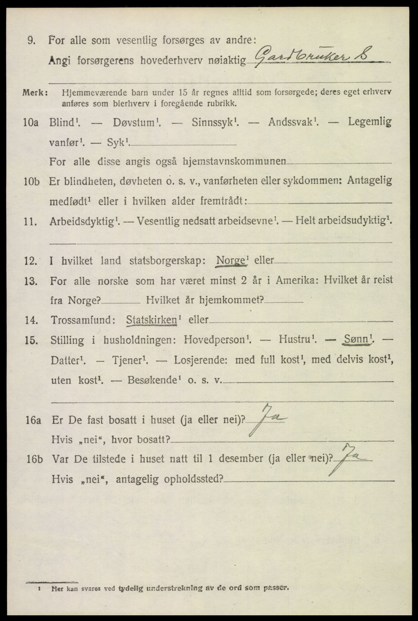 SAH, 1920 census for Nord-Odal, 1920, p. 7016