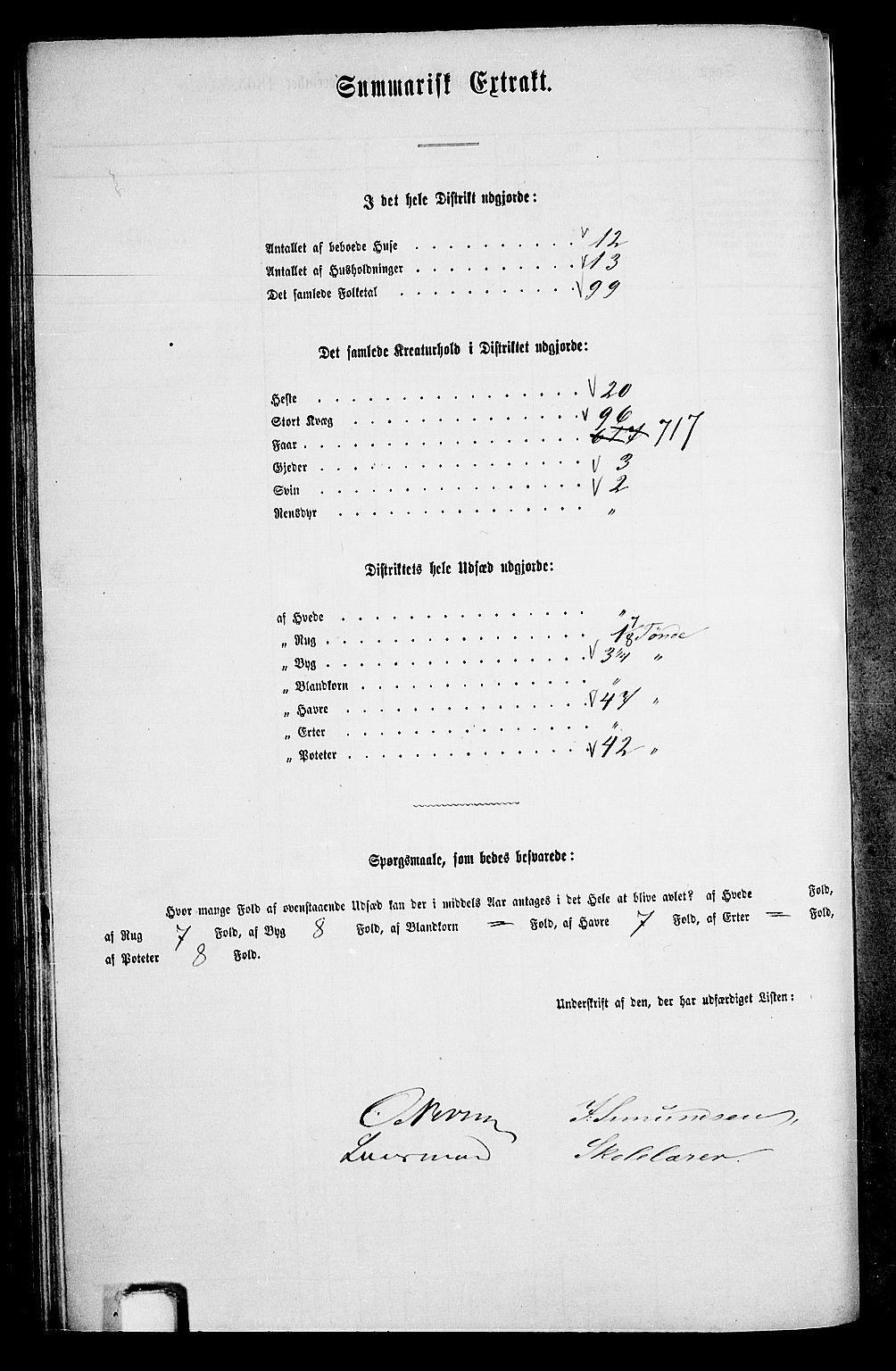 RA, 1865 census for Lye, 1865, p. 63