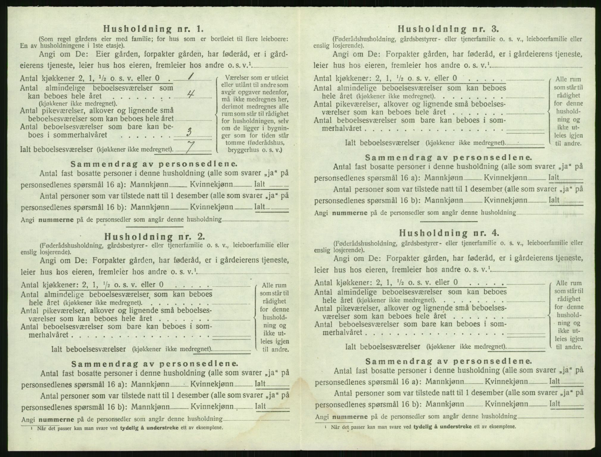 SAK, 1920 census for Vestre Moland, 1920, p. 578