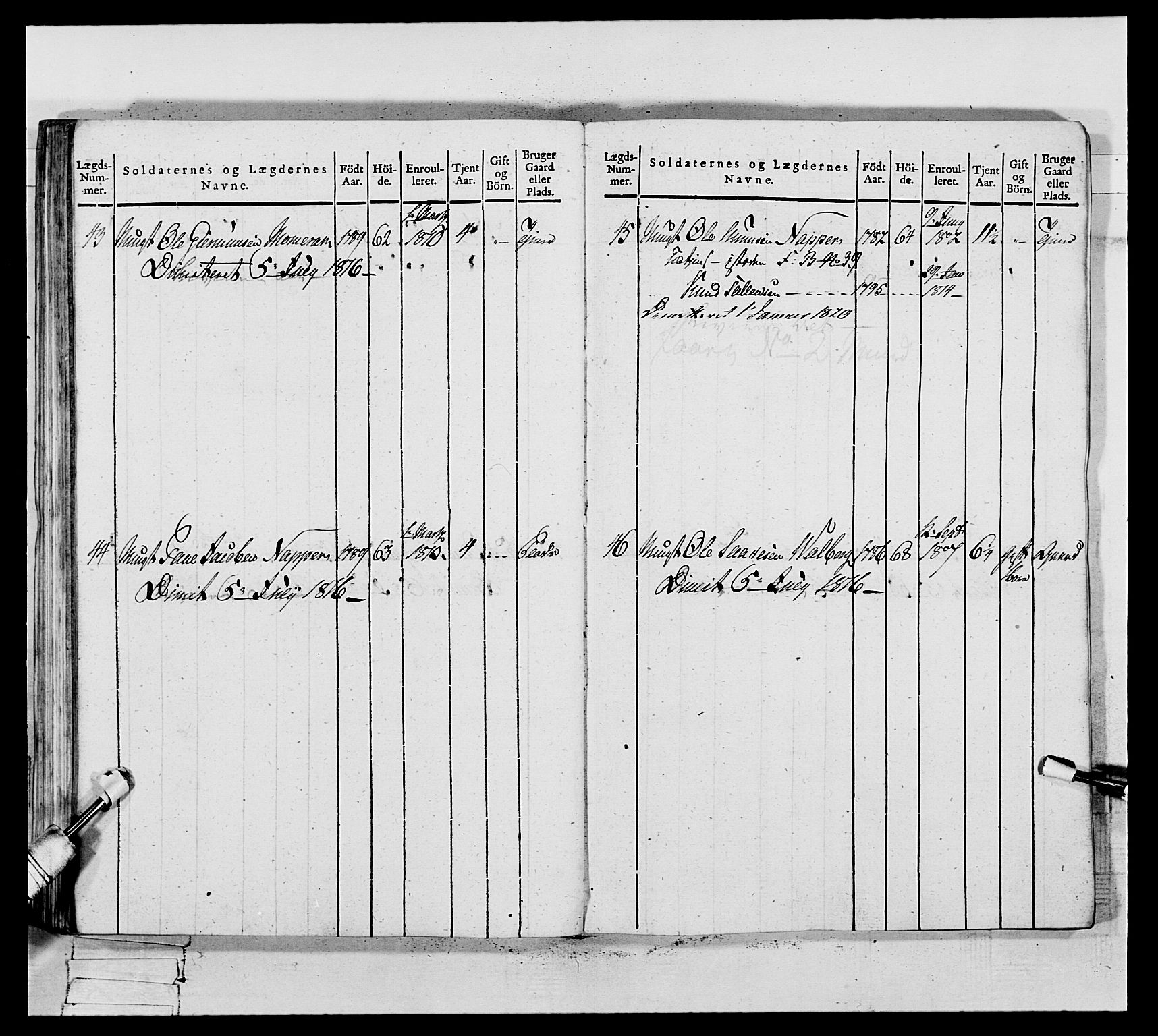 Generalitets- og kommissariatskollegiet, Det kongelige norske kommissariatskollegium, AV/RA-EA-5420/E/Eh/L0117: Telemarkske nasjonale infanteriregiment, 1812-1814, p. 294