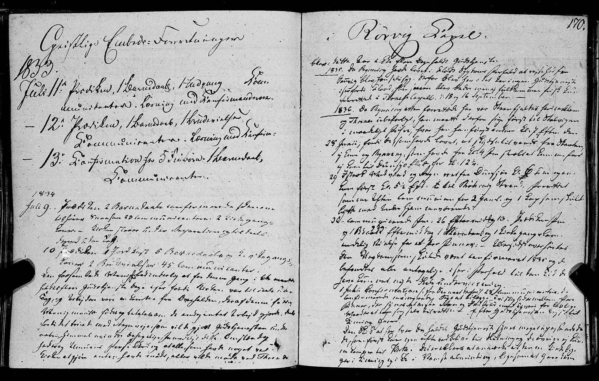Ministerialprotokoller, klokkerbøker og fødselsregistre - Nord-Trøndelag, SAT/A-1458/762/L0538: Parish register (official) no. 762A02 /1, 1833-1879, p. 170