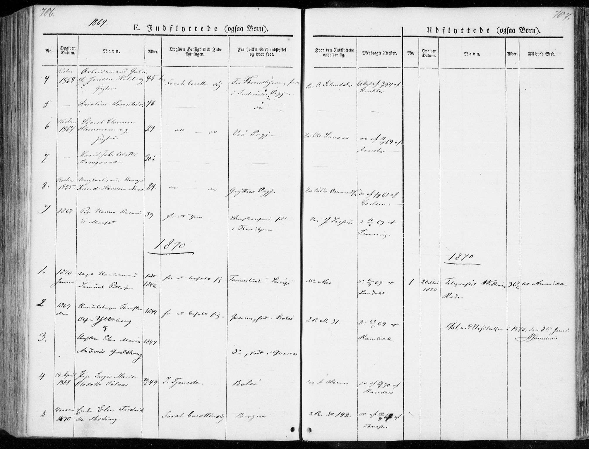 Ministerialprotokoller, klokkerbøker og fødselsregistre - Møre og Romsdal, SAT/A-1454/558/L0689: Parish register (official) no. 558A03, 1843-1872, p. 706-707