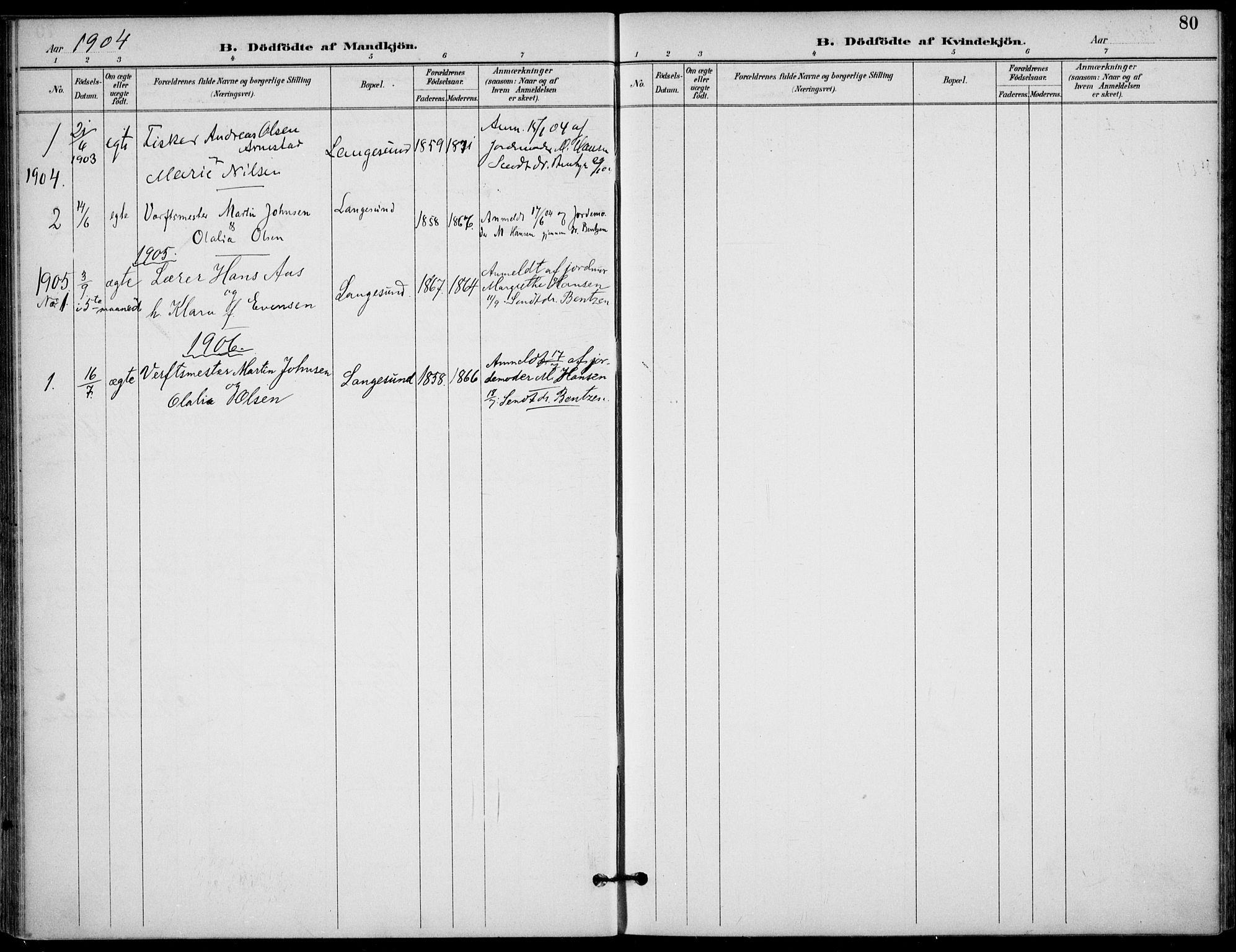 Langesund kirkebøker, SAKO/A-280/F/Fa/L0003: Parish register (official) no. 3, 1893-1907, p. 80