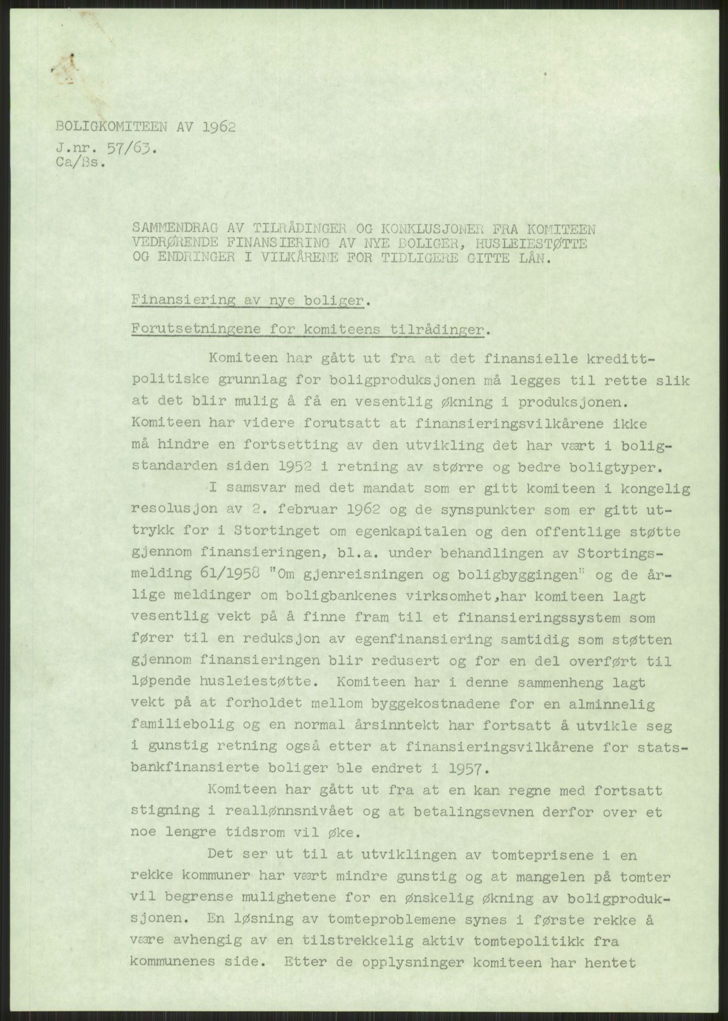 Kommunaldepartementet, Boligkomiteen av 1962, RA/S-1456/D/L0003: --, 1962-1963, p. 376