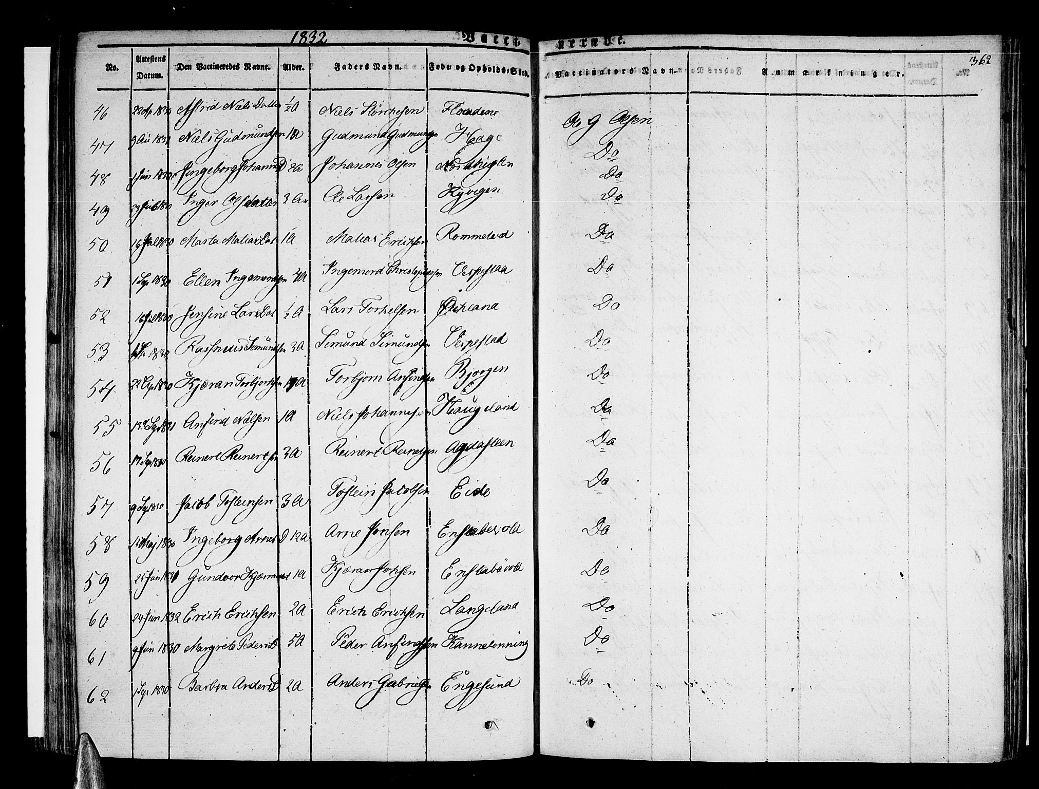 Stord sokneprestembete, AV/SAB-A-78201/H/Haa: Parish register (official) no. A 6, 1826-1840, p. 362