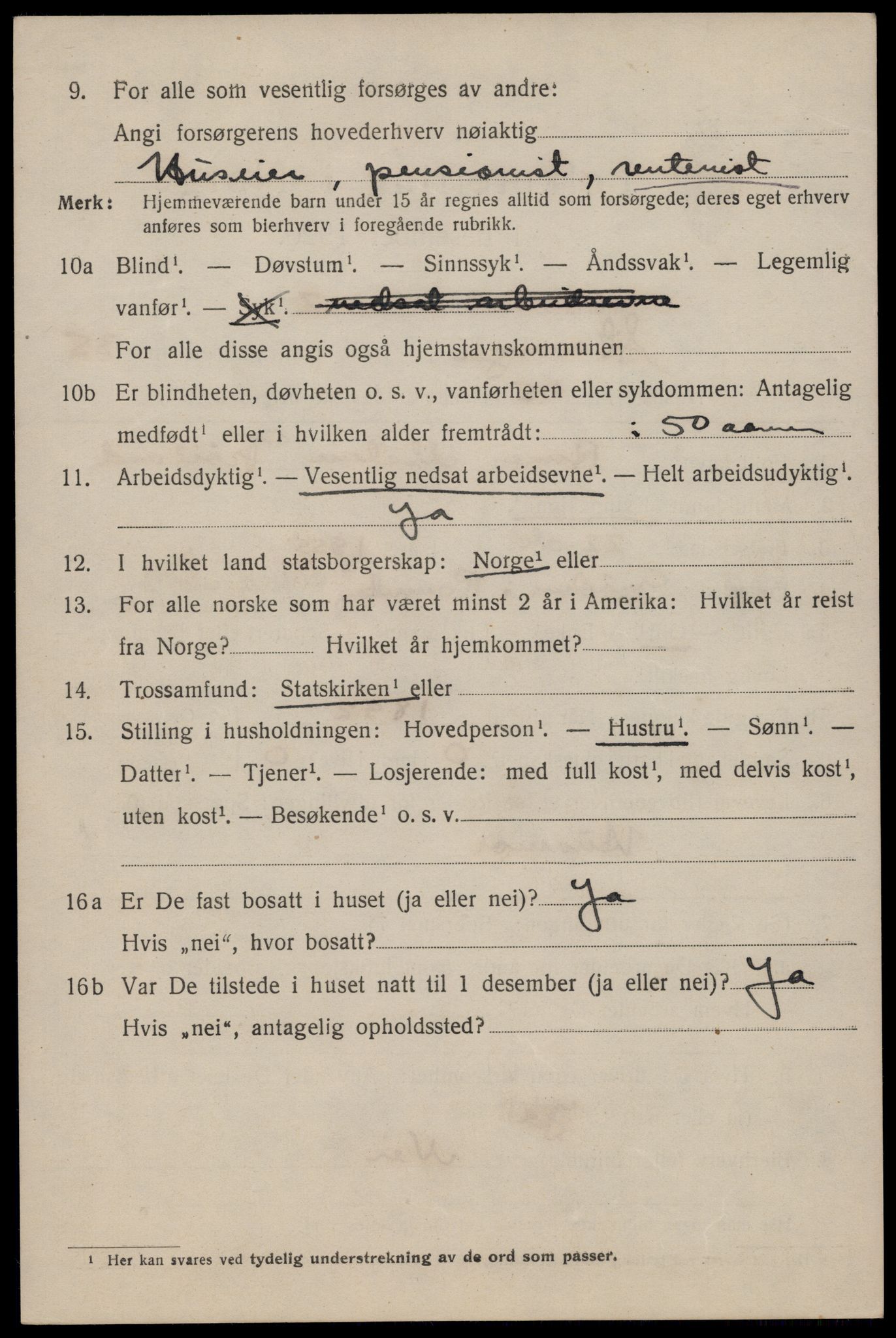 SAST, 1920 census for Stavanger, 1920, p. 95633