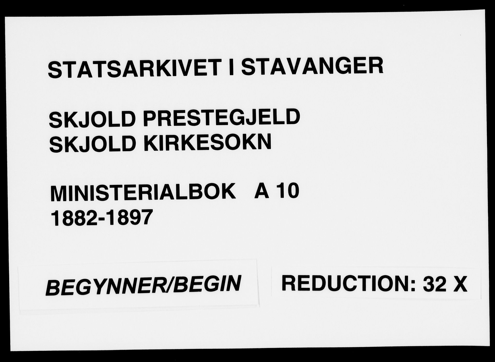 Skjold sokneprestkontor, AV/SAST-A-101847/H/Ha/Haa/L0010: Parish register (official) no. A 10, 1882-1897