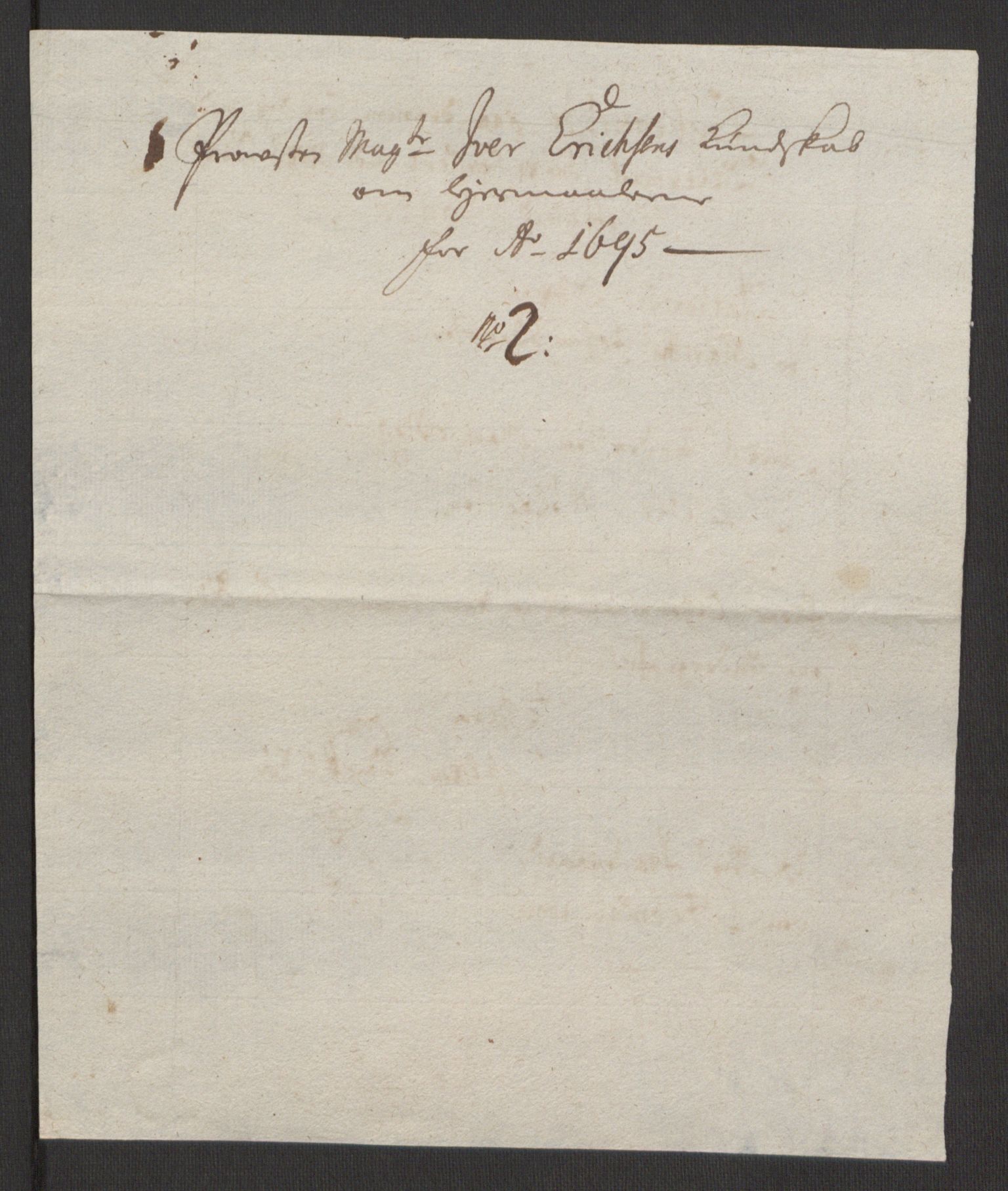 Rentekammeret inntil 1814, Reviderte regnskaper, Fogderegnskap, AV/RA-EA-4092/R52/L3308: Fogderegnskap Sogn, 1695, p. 324