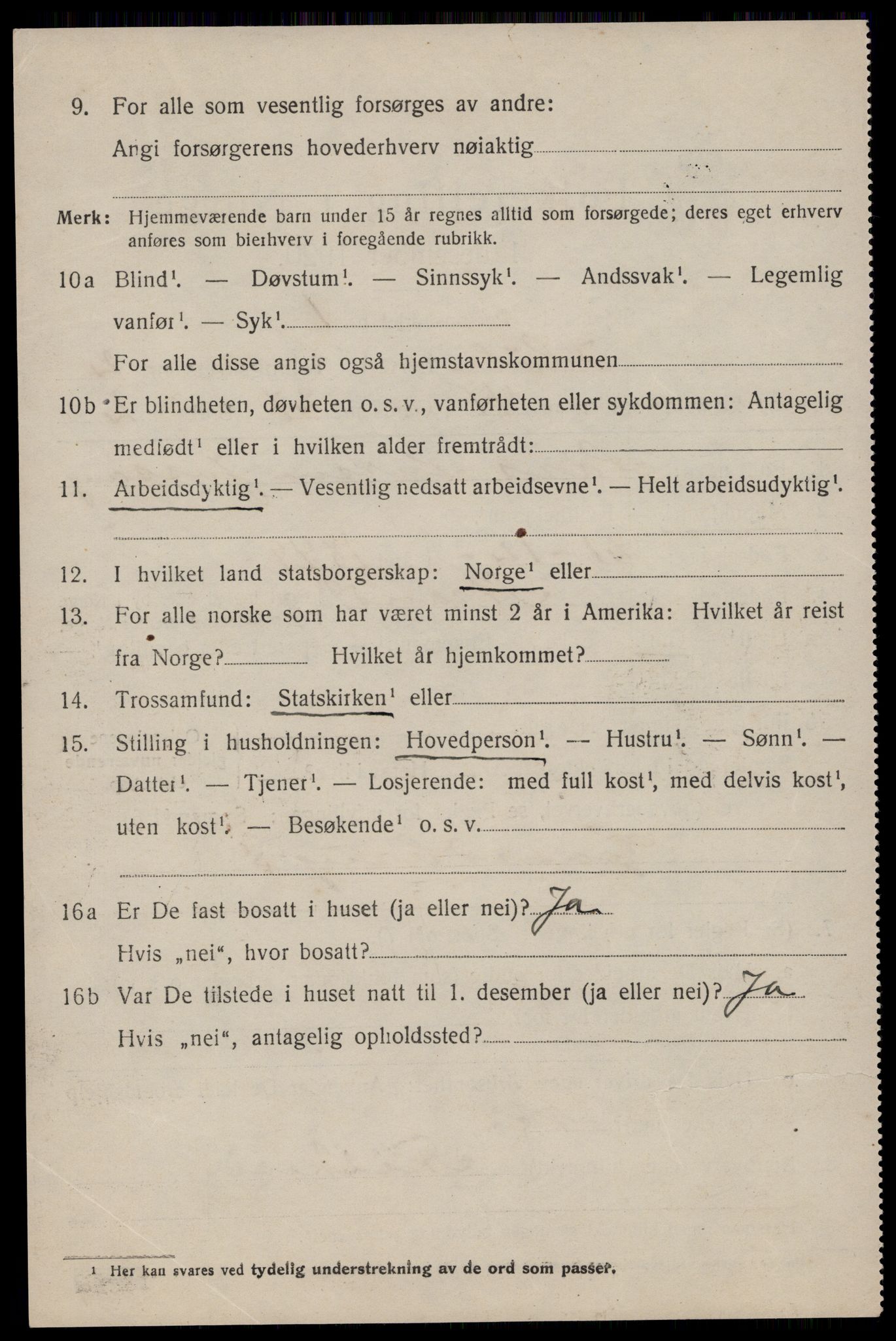 SAST, 1920 census for Høle, 1920, p. 1008