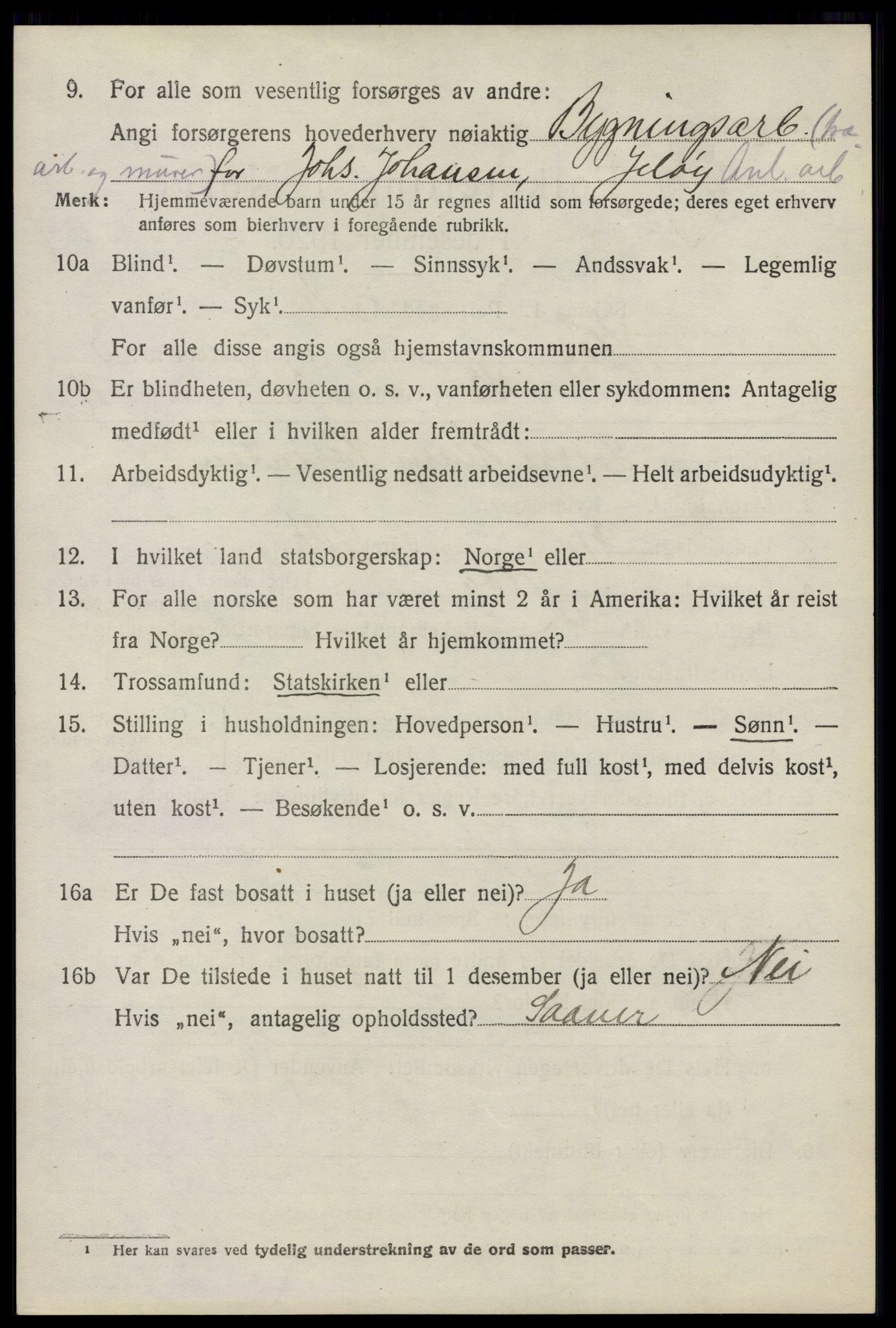 SAO, 1920 census for Moss land district, 1920, p. 3780