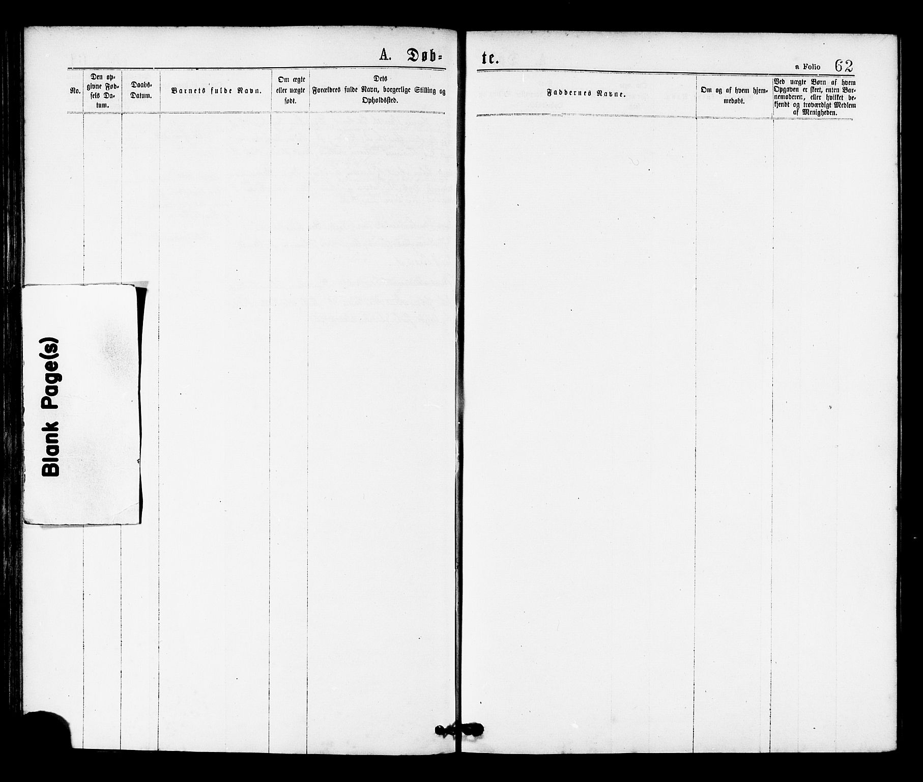 Ministerialprotokoller, klokkerbøker og fødselsregistre - Sør-Trøndelag, SAT/A-1456/655/L0679: Parish register (official) no. 655A08, 1873-1879, p. 62
