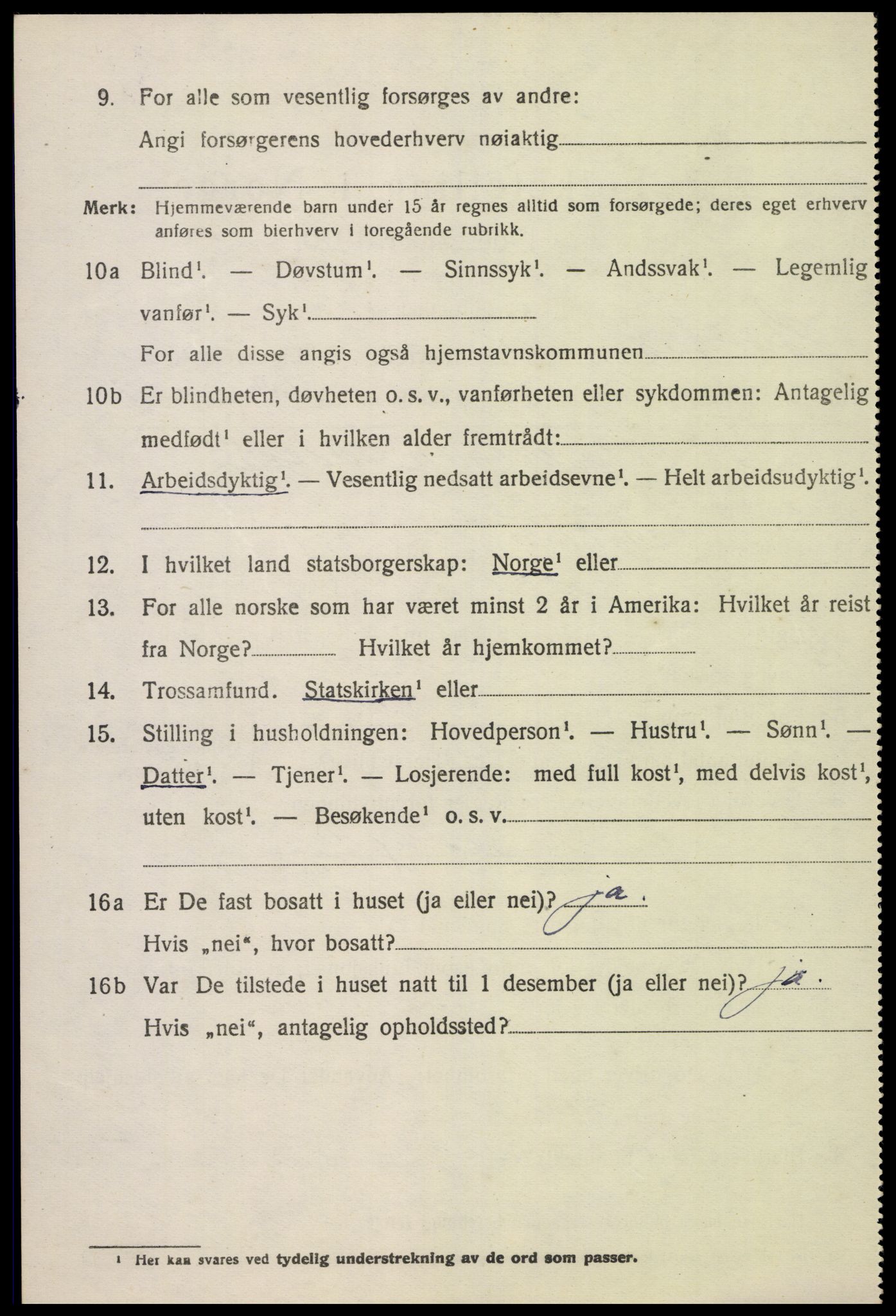 SAK, 1920 census for Sør-Audnedal, 1920, p. 7008