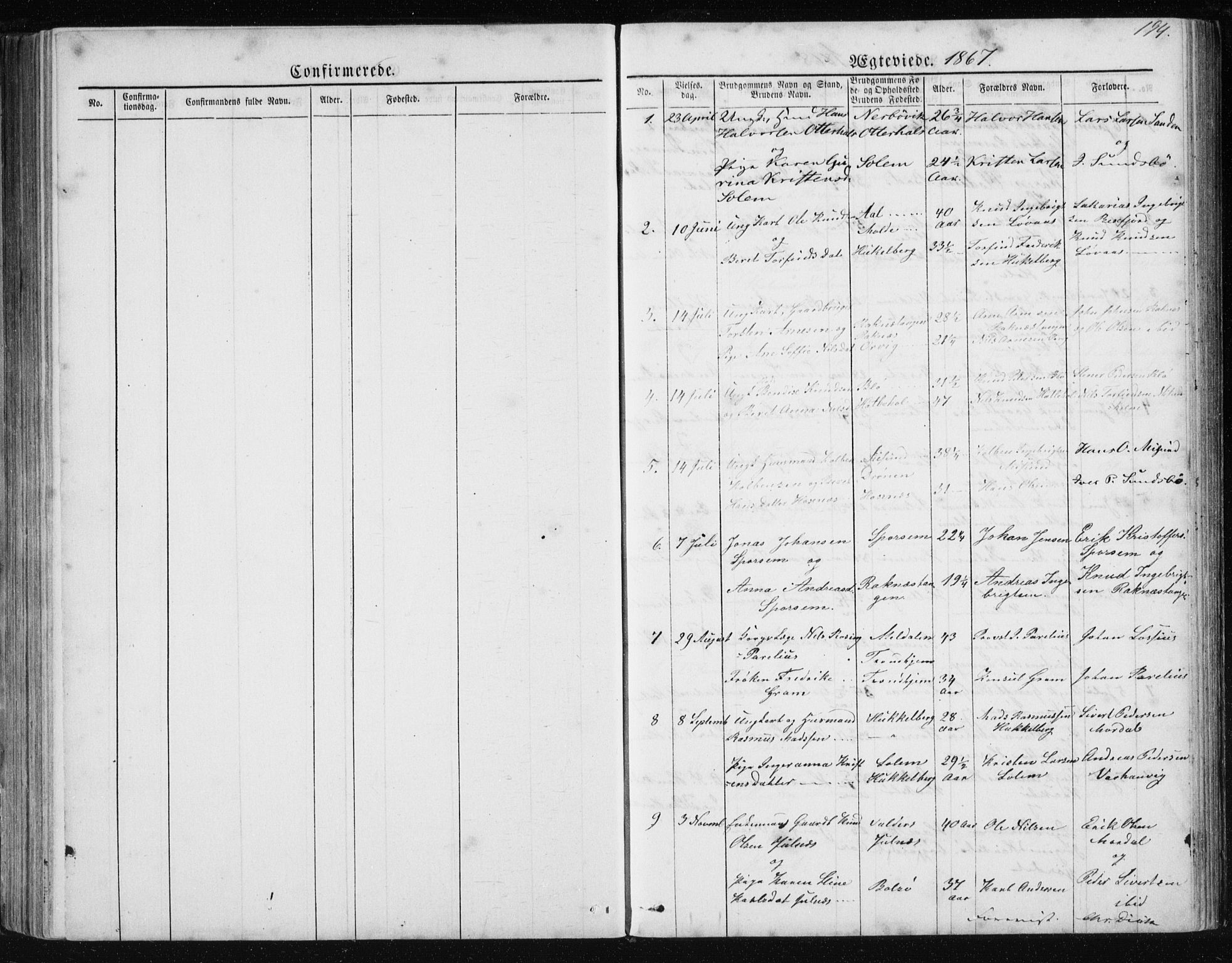 Ministerialprotokoller, klokkerbøker og fødselsregistre - Møre og Romsdal, AV/SAT-A-1454/560/L0724: Parish register (copy) no. 560C01, 1867-1892, p. 194