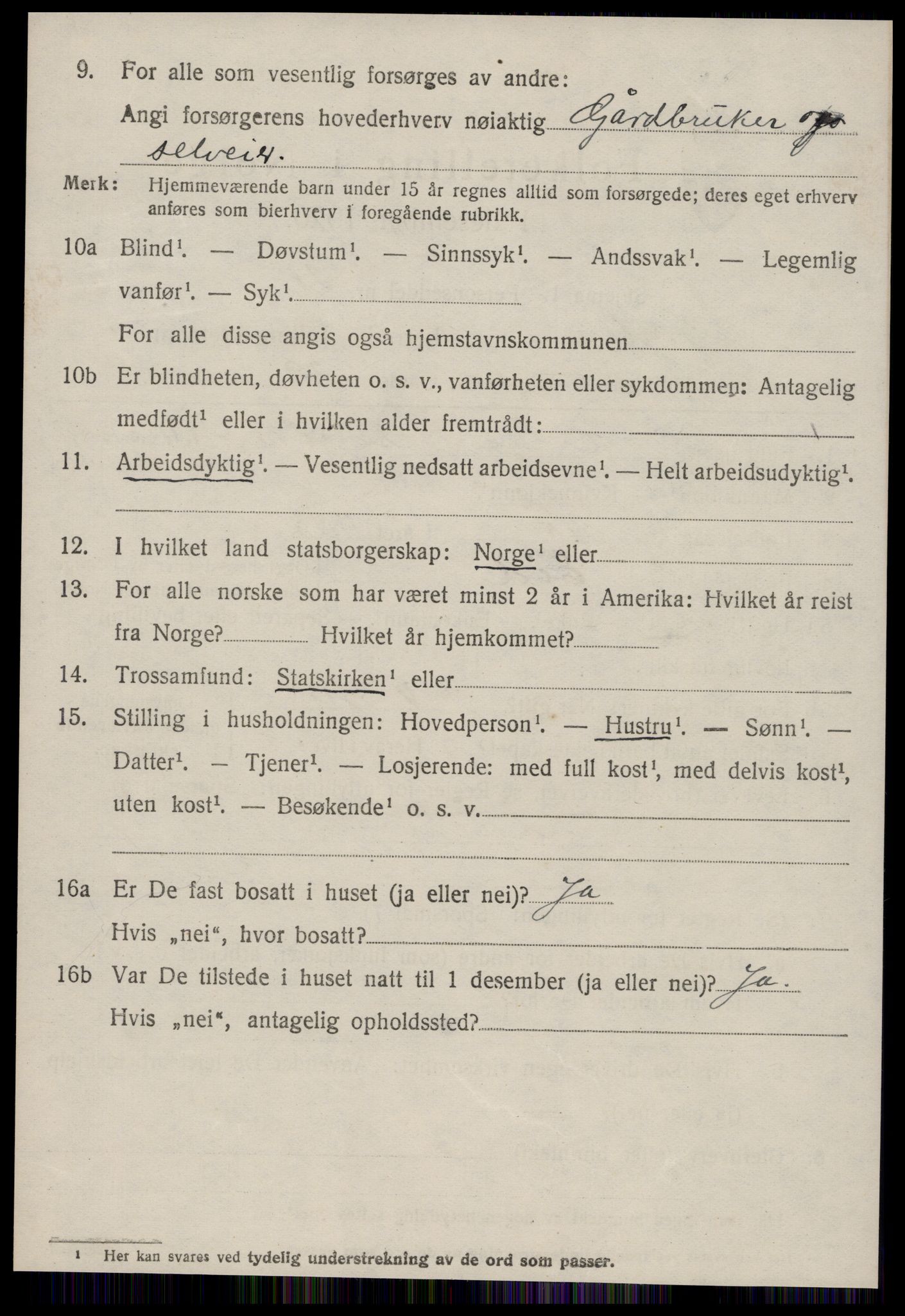 SAT, 1920 census for Grytten, 1920, p. 3917