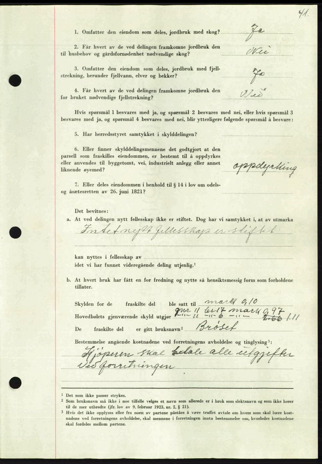 Nordmøre sorenskriveri, AV/SAT-A-4132/1/2/2Ca: Mortgage book no. A102, 1946-1946, Diary no: : 1347/1946