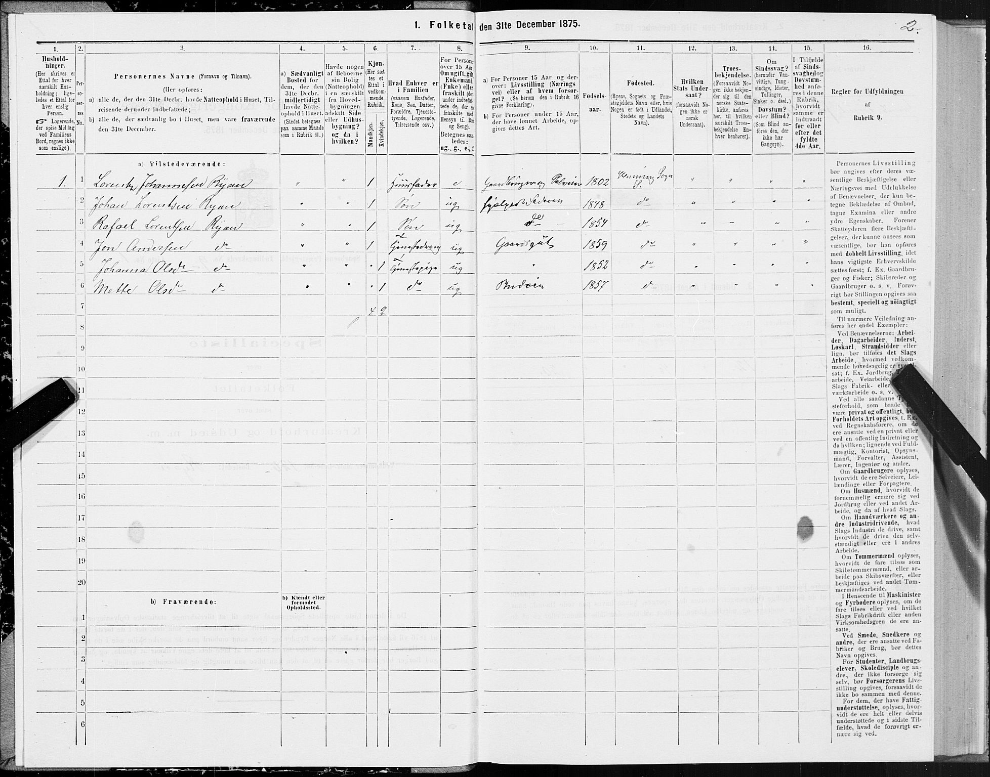 SAT, 1875 census for 1731P Sparbu, 1875, p. 4002