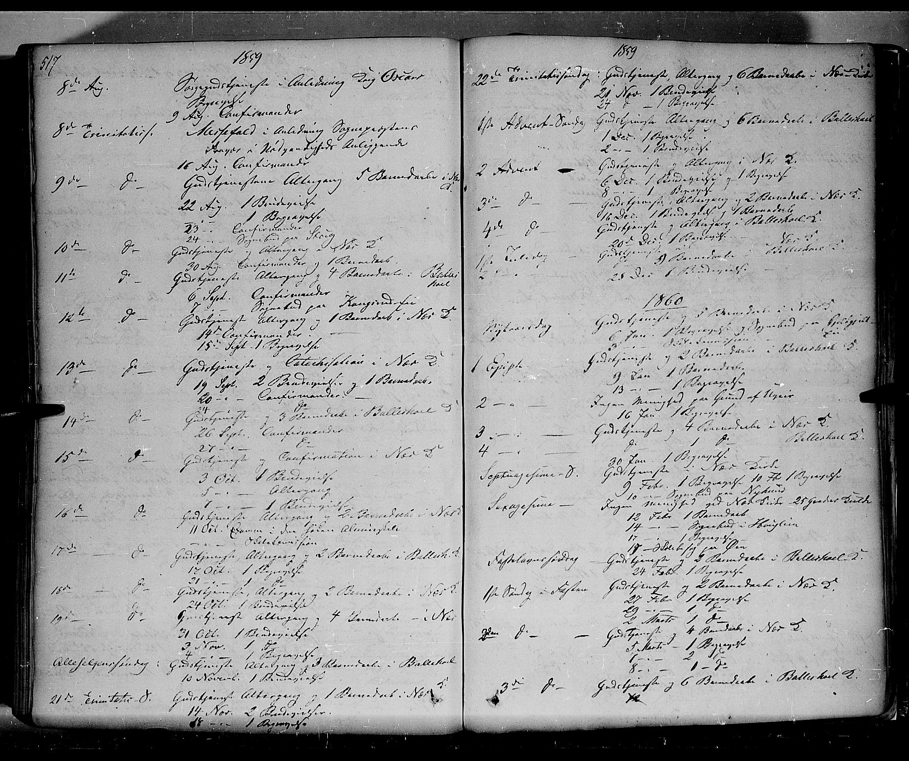 Nes prestekontor, Hedmark, SAH/PREST-020/K/Ka/L0004: Parish register (official) no. 4, 1852-1886, p. 517