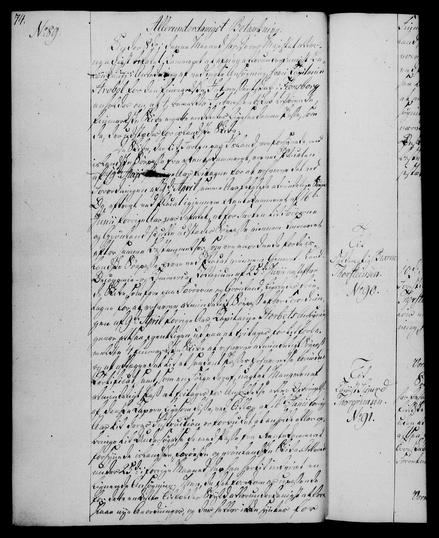 Rentekammeret, Kammerkanselliet, RA/EA-3111/G/Gg/Gga/L0020: Norsk ekspedisjonsprotokoll med register (merket RK 53.20), 1811-1814, p. 74