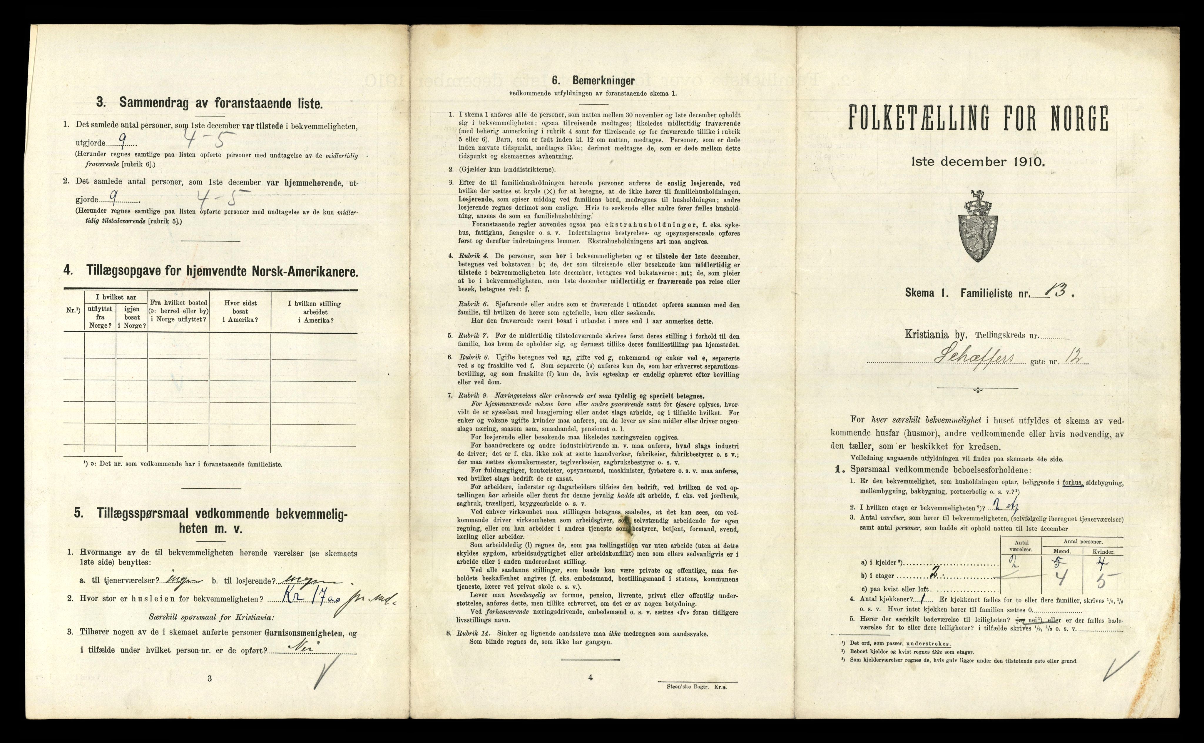 RA, 1910 census for Kristiania, 1910, p. 89117