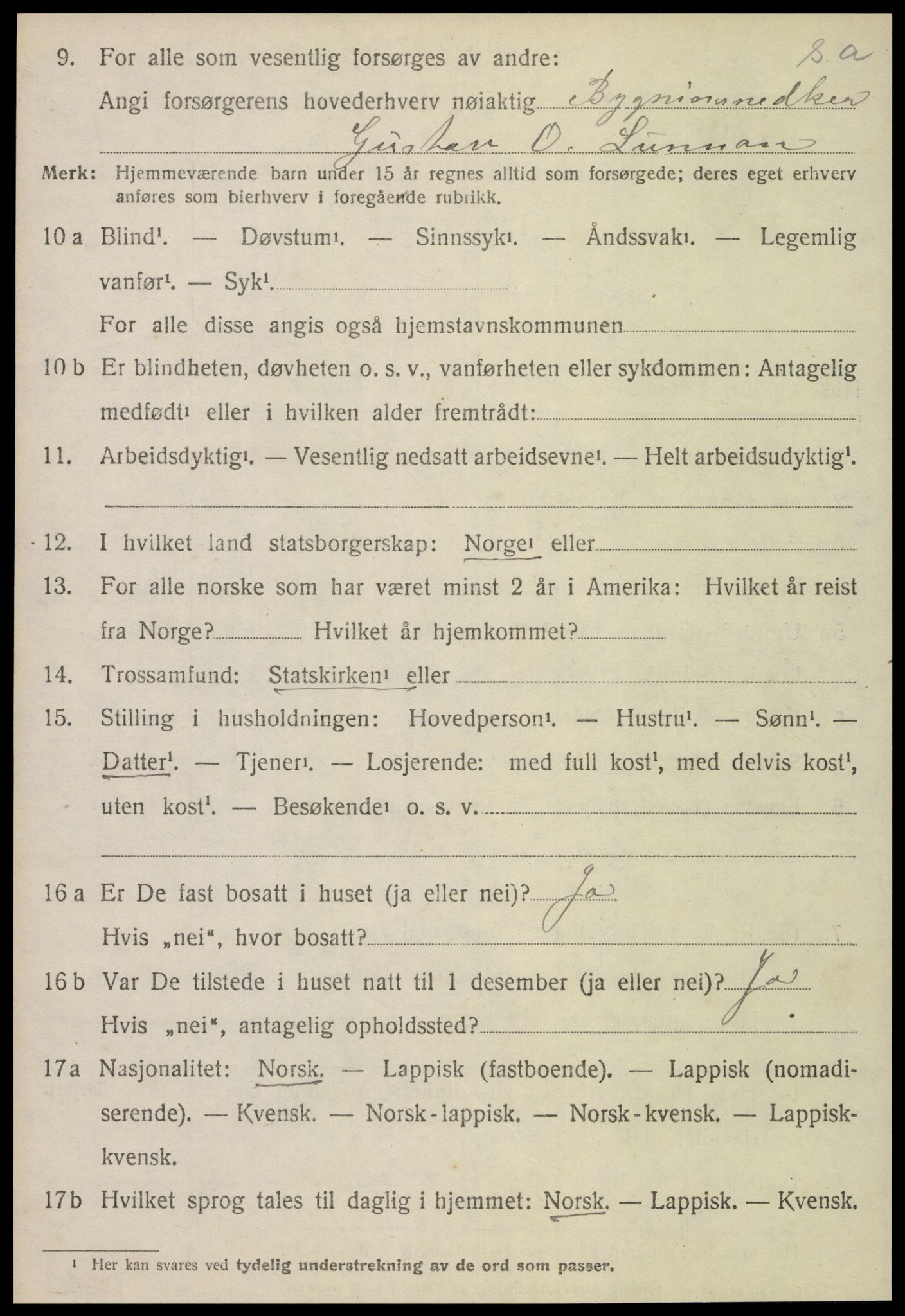 SAT, 1920 census for Skatval, 1920, p. 1748