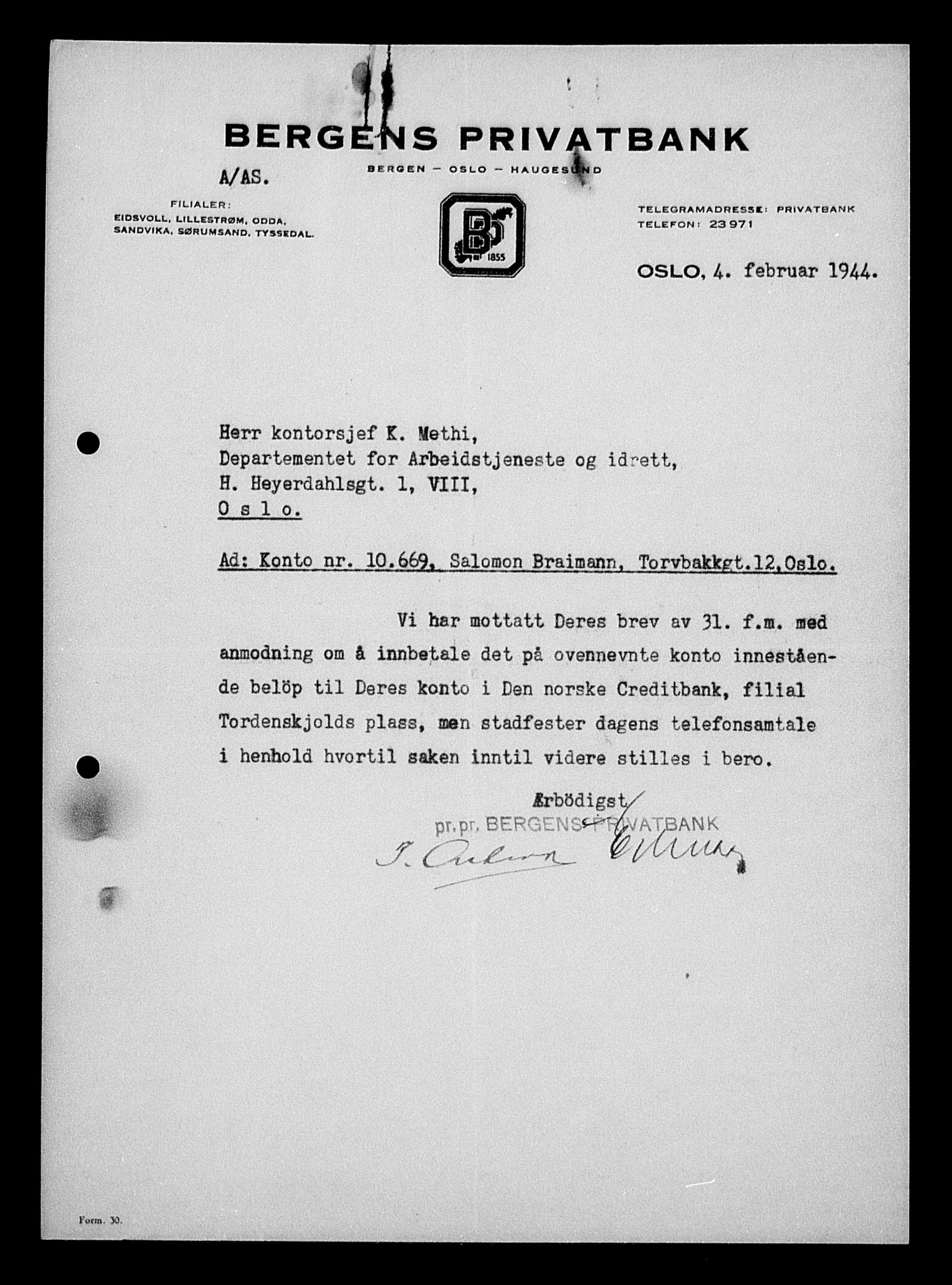 Justisdepartementet, Tilbakeføringskontoret for inndratte formuer, AV/RA-S-1564/H/Hc/Hcc/L0927: --, 1945-1947, p. 465