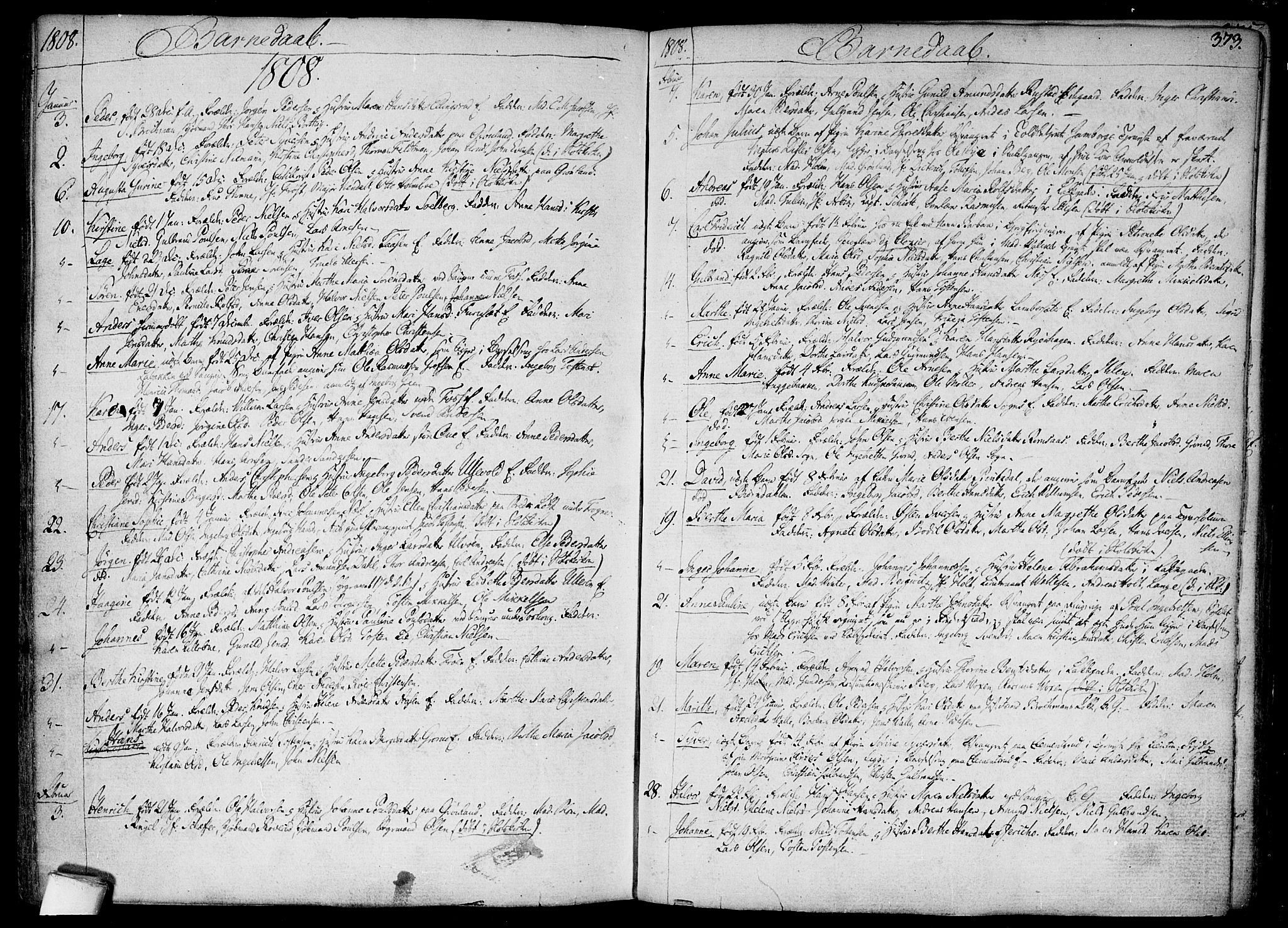 Aker prestekontor kirkebøker, SAO/A-10861/F/L0010: Parish register (official) no. 10, 1786-1809, p. 373