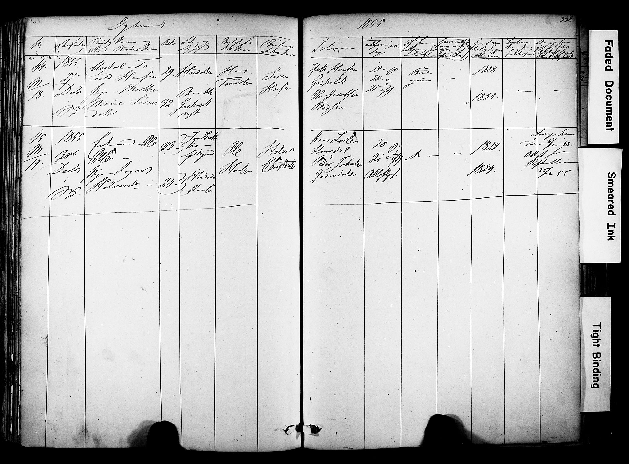 Solum kirkebøker, SAKO/A-306/F/Fa/L0006: Parish register (official) no. I 6, 1844-1855, p. 358