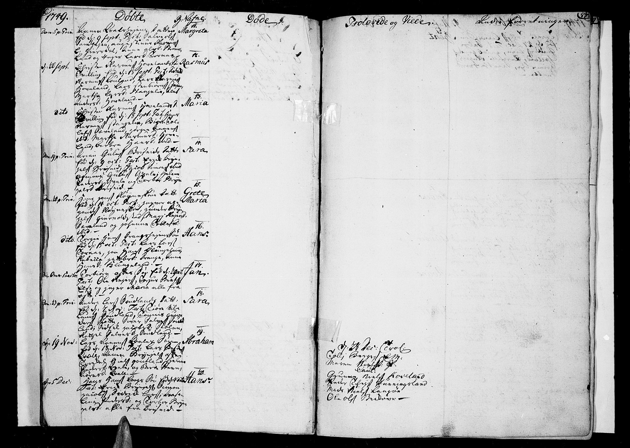 Lista sokneprestkontor, AV/SAK-1111-0027/F/Fa/L0002: Parish register (official) no. A 2 /2, 1726-1753, p. 86-87