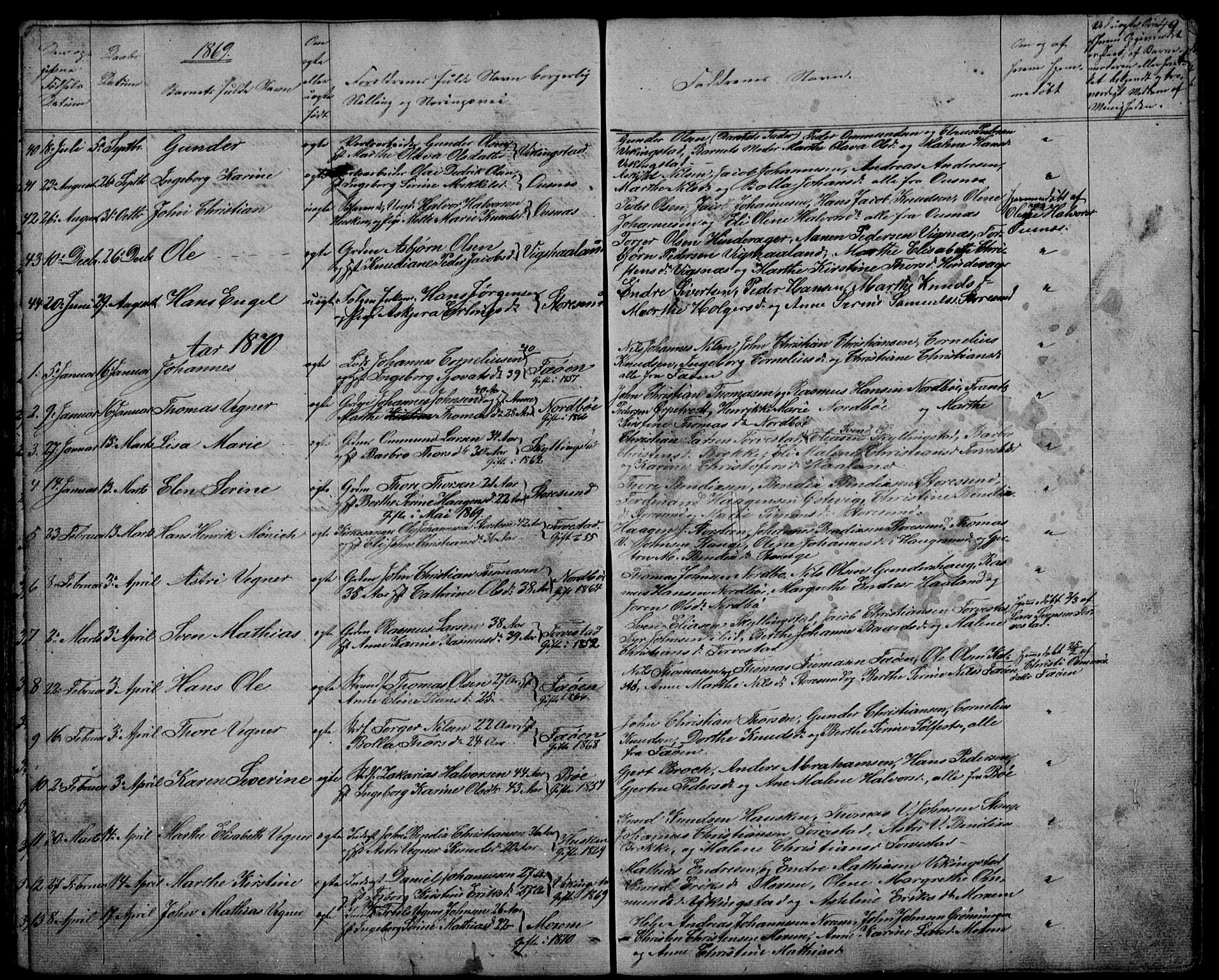 Torvastad sokneprestkontor, SAST/A -101857/H/Ha/Hab/L0003: Parish register (copy) no. B 3, 1850-1900, p. 49