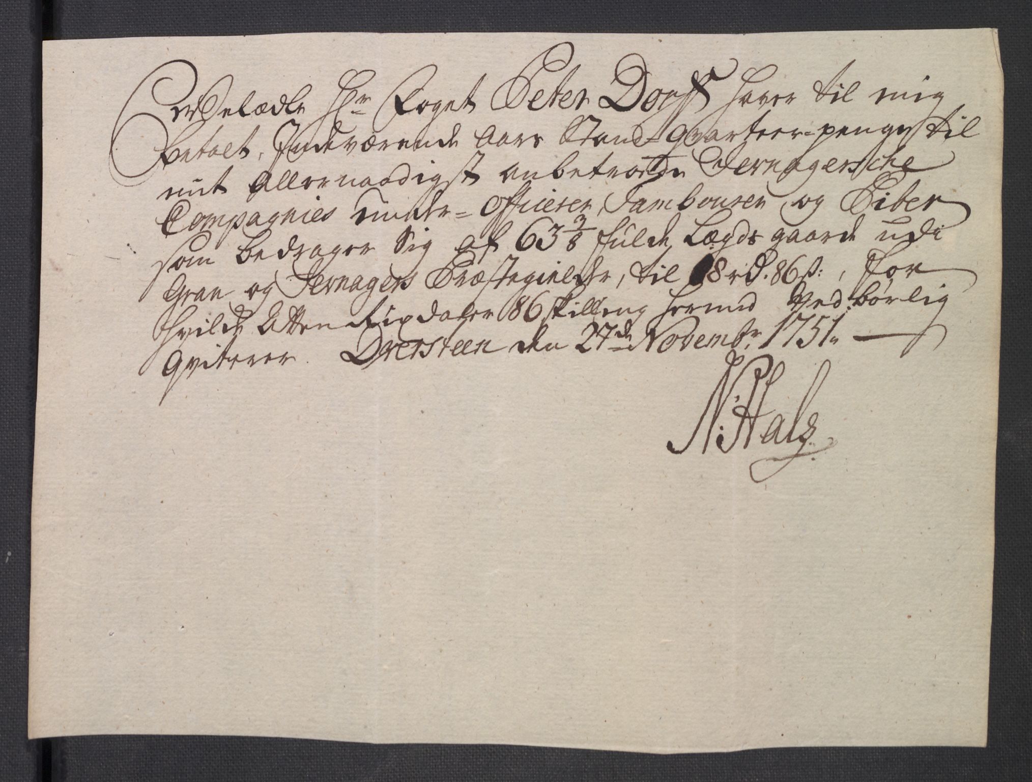 Rentekammeret inntil 1814, Reviderte regnskaper, Fogderegnskap, AV/RA-EA-4092/R18/L1348: Fogderegnskap Hadeland, Toten og Valdres, 1750-1751, p. 662