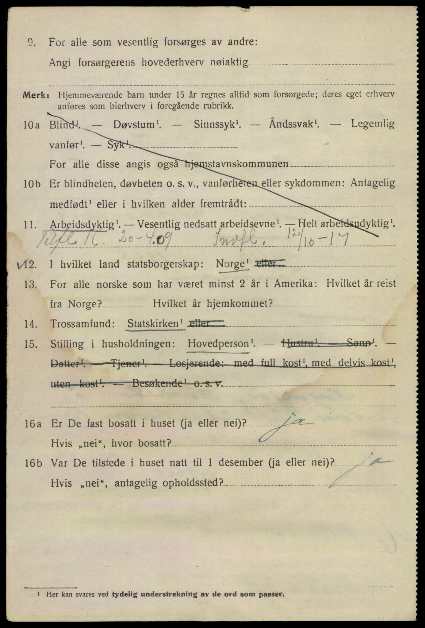 SAO, 1920 census for Kristiania, 1920, p. 247012