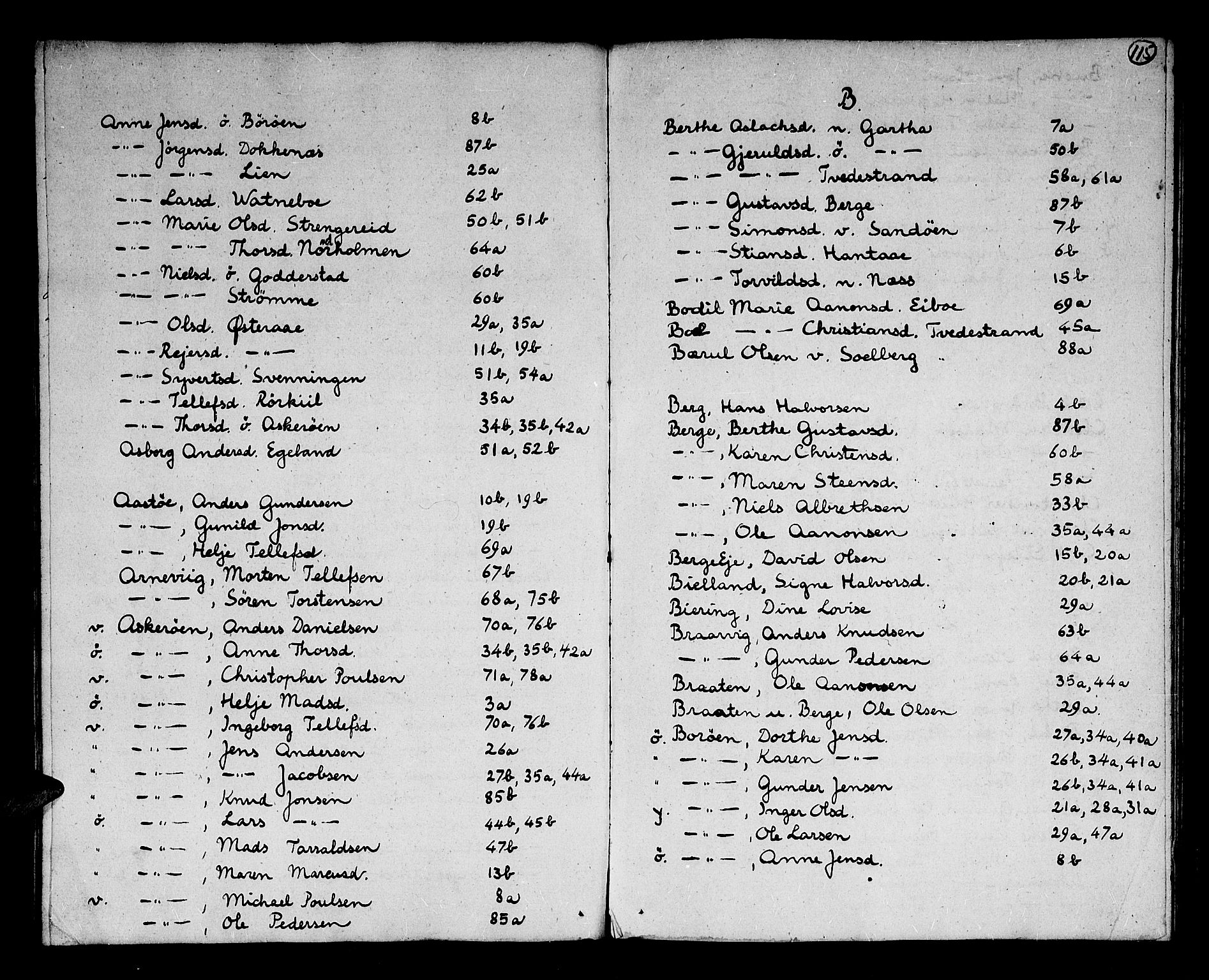 Nedenes sorenskriveri før 1824, AV/SAK-1221-0007/H/Hc/L0049: Skifteprotokoll med register nr 34, 1804-1824, p. 115