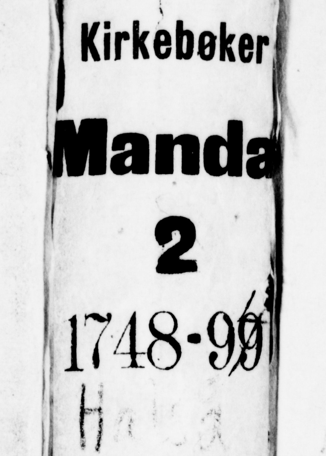Mandal sokneprestkontor, SAK/1111-0030/F/Fa/Faa/L0003: Parish register (official) no. A 3, 1748-1794