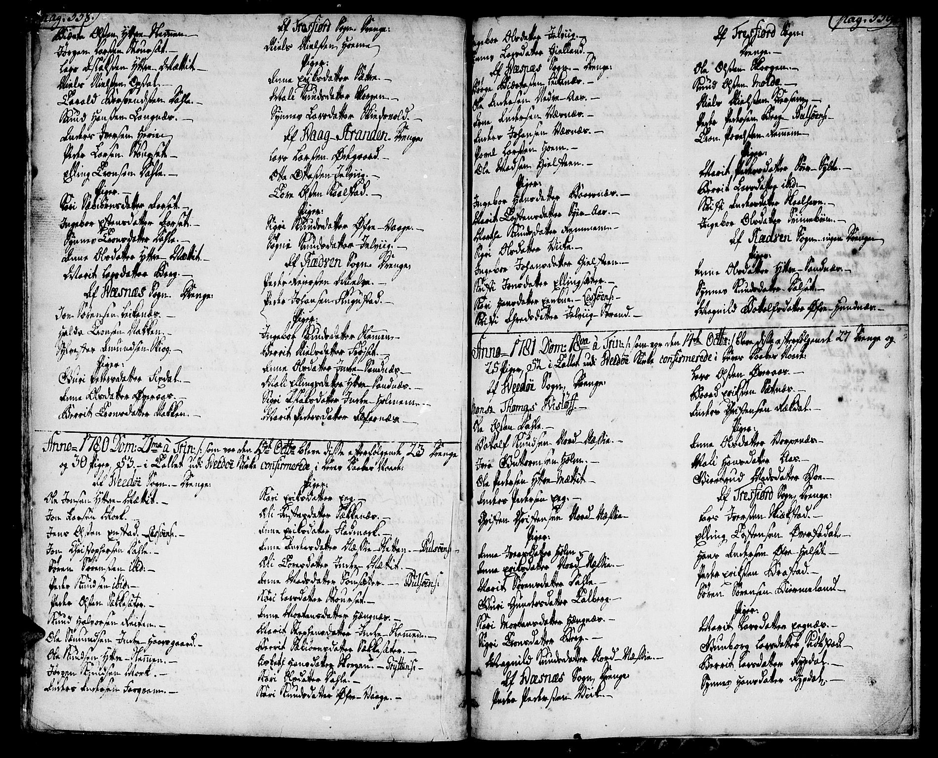 Ministerialprotokoller, klokkerbøker og fødselsregistre - Møre og Romsdal, AV/SAT-A-1454/547/L0600: Parish register (official) no. 547A02, 1765-1799, p. 558-559
